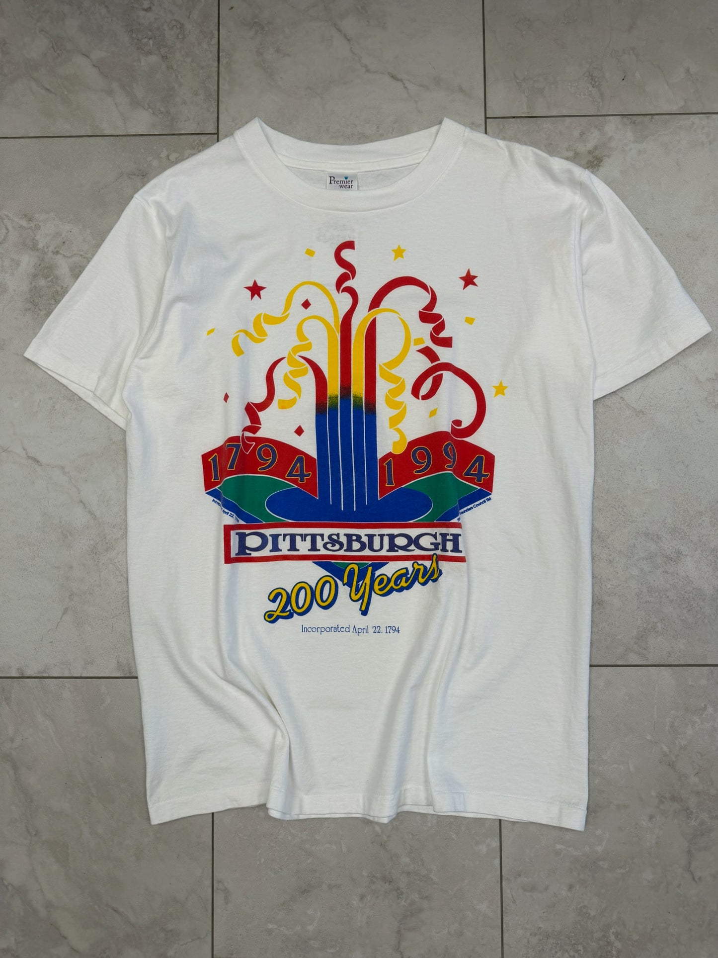 (L) 1994 Pittsburgh 200 Years Graphic Tee