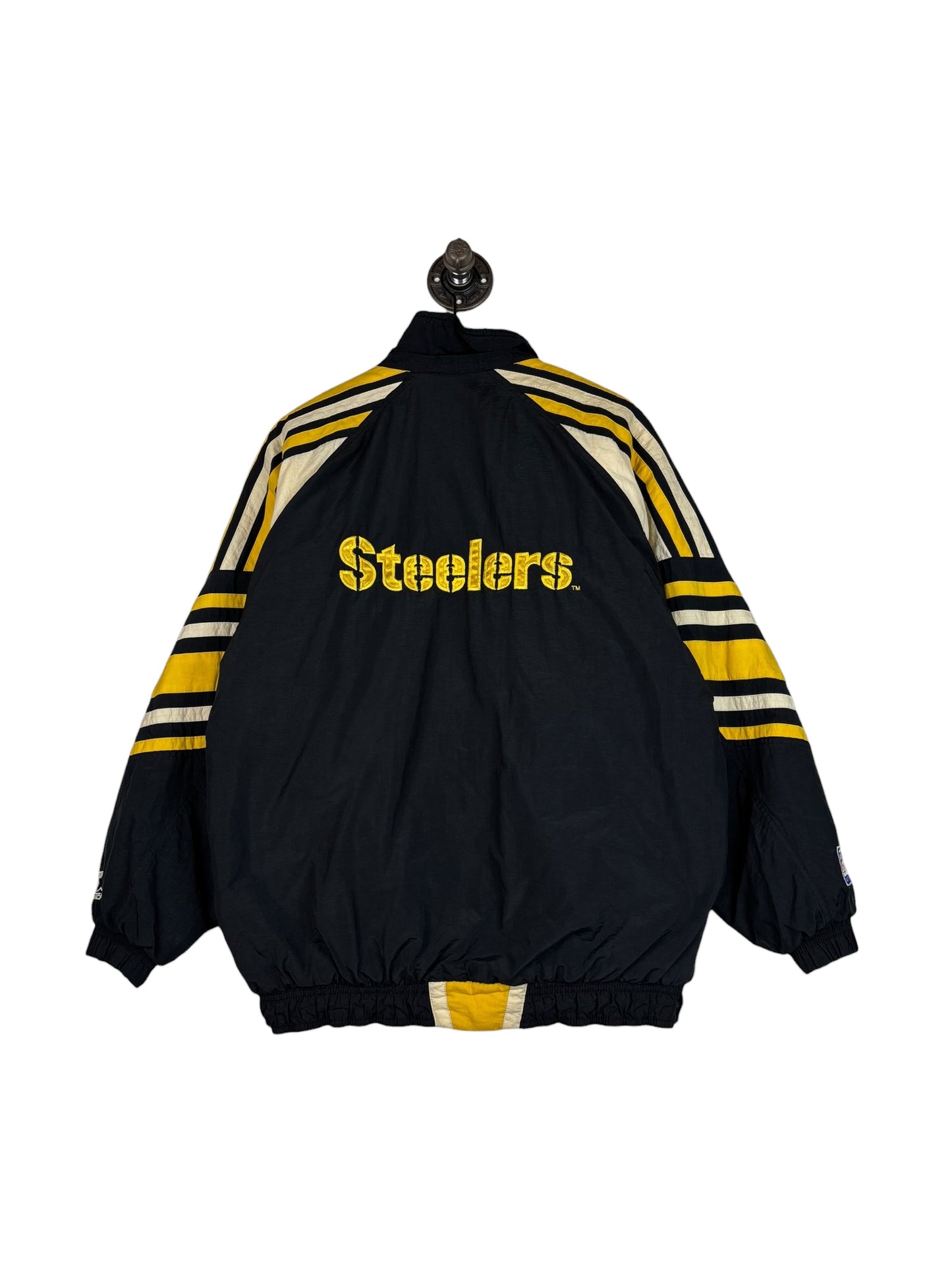 (M) Vintage Steelers Starter Full Zip Puffer Jacket
