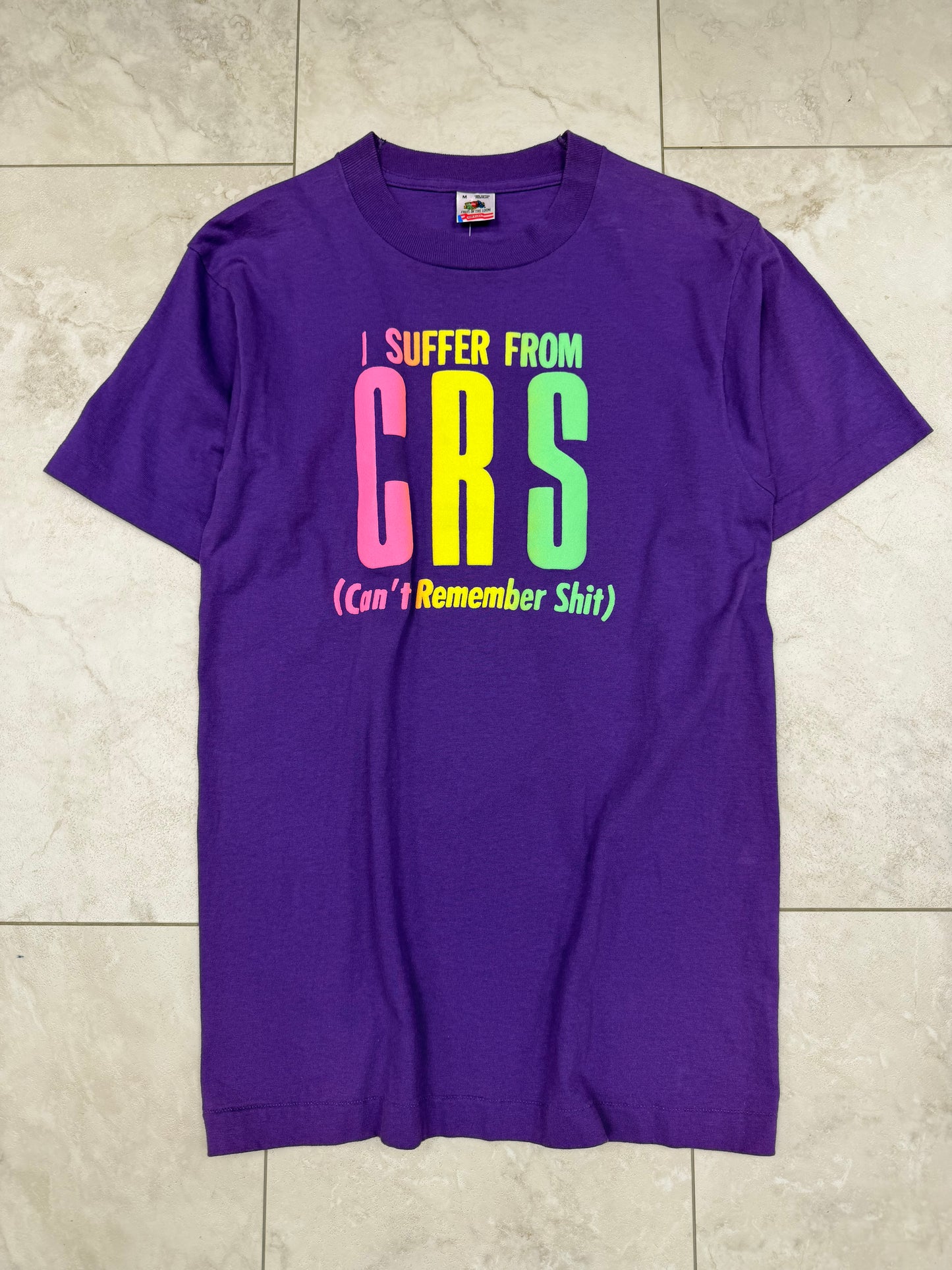 (M) Vintage 90’s “I Suffer From CRS” Puff-print Graphic Tee