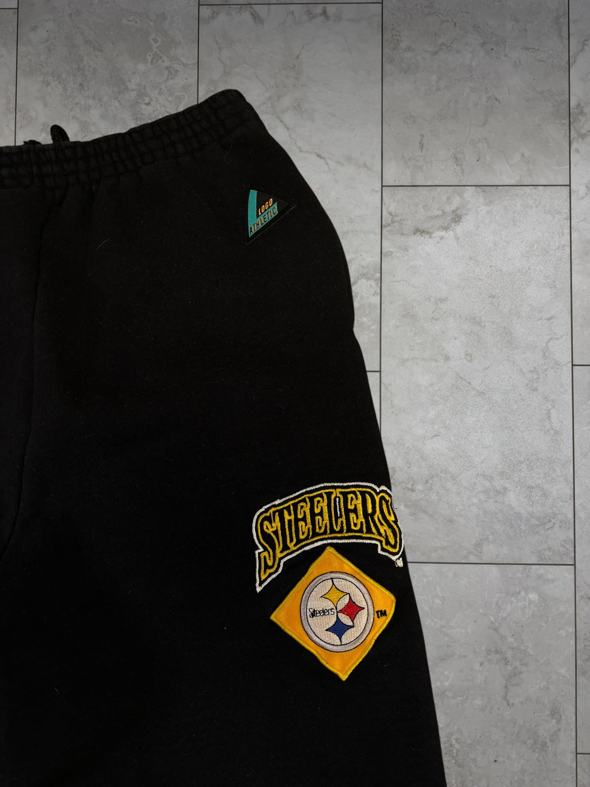 (M) Vintage 90s Steelers Embroidered Sweatpants