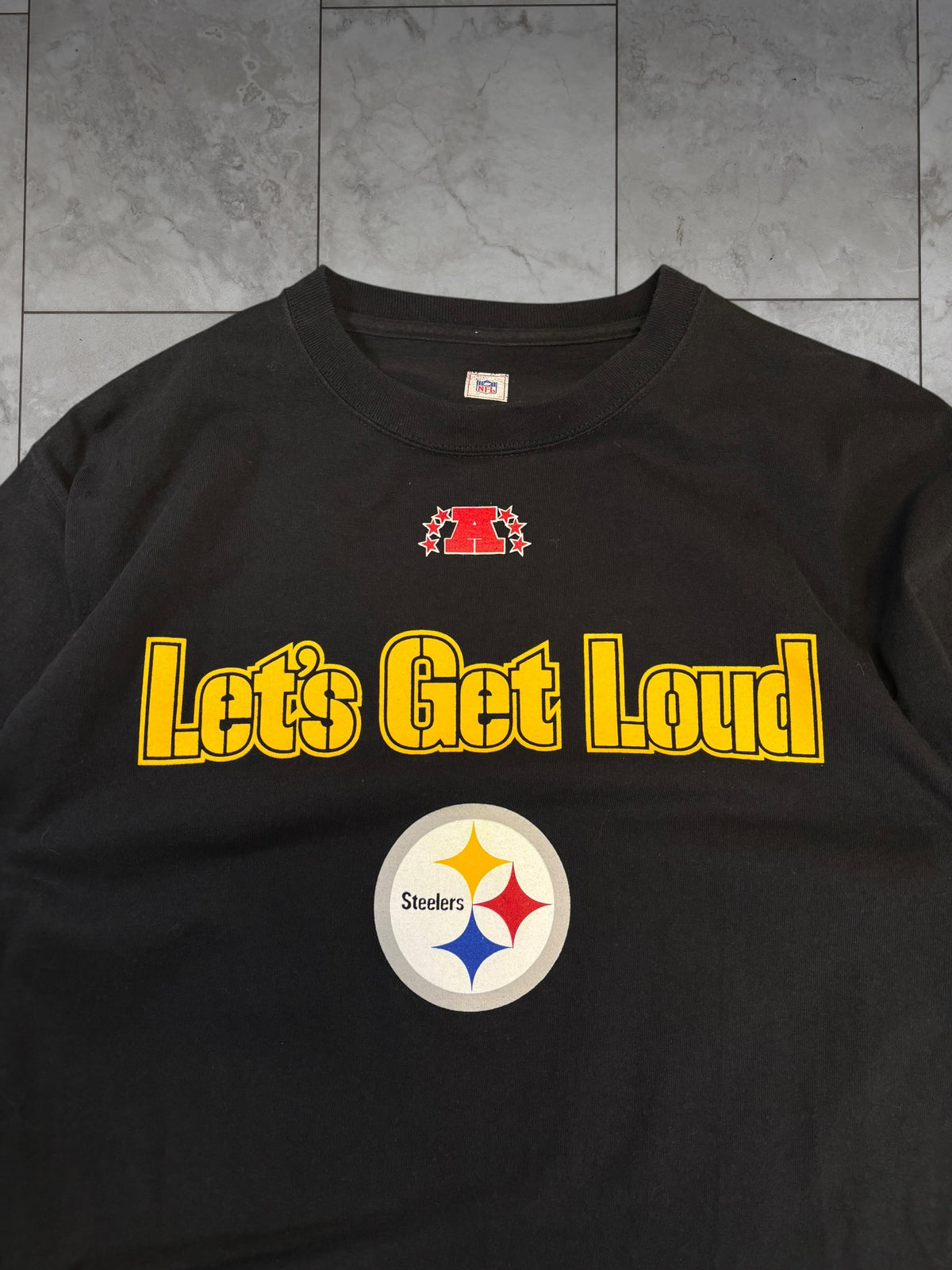 (M) Vintage Y2K Steelers Lets Get Loud Graphic Tee