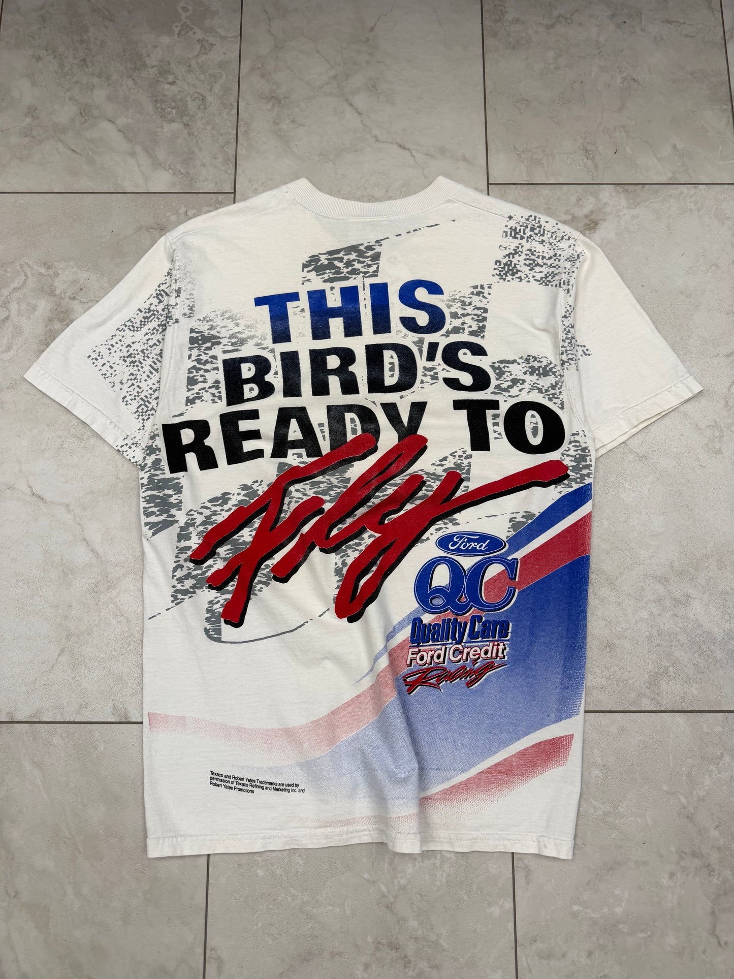 (M) Vintage 90’s Dale Jarrett NASCAR AOP Tee