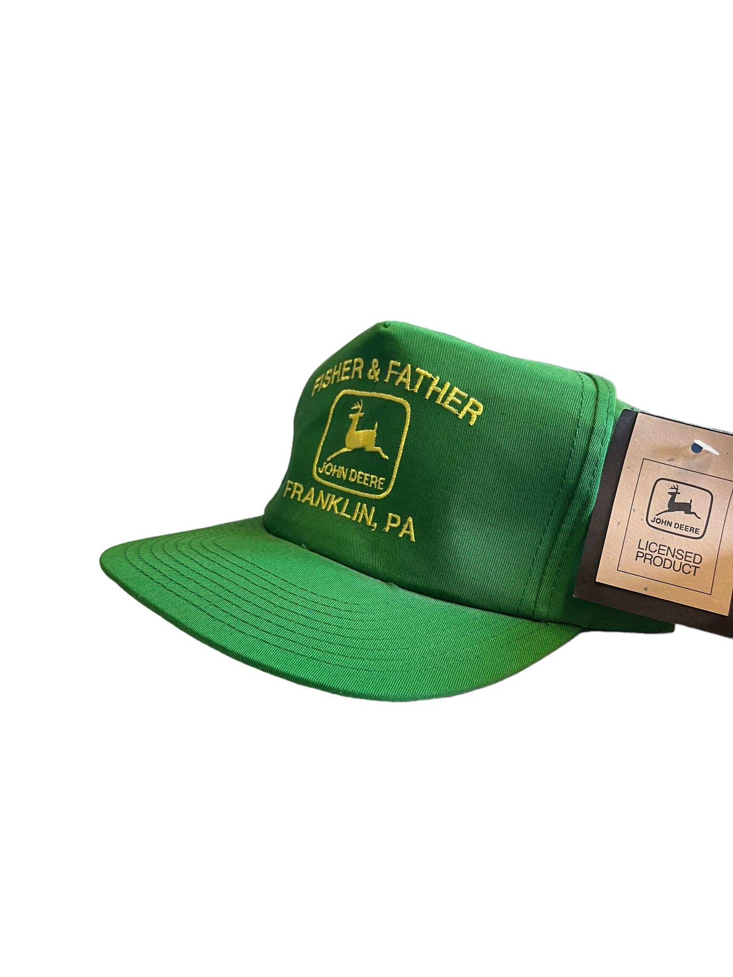 Vintage John Deere Franklin, PA Snapback Hat Brand New