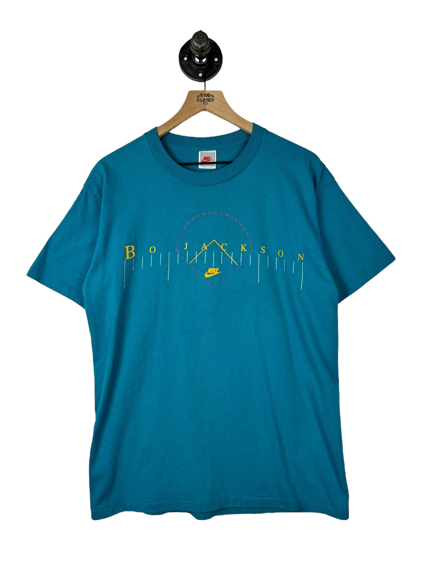 (M/L) Vintage Bo Jackson Baseball Double Sided Tee