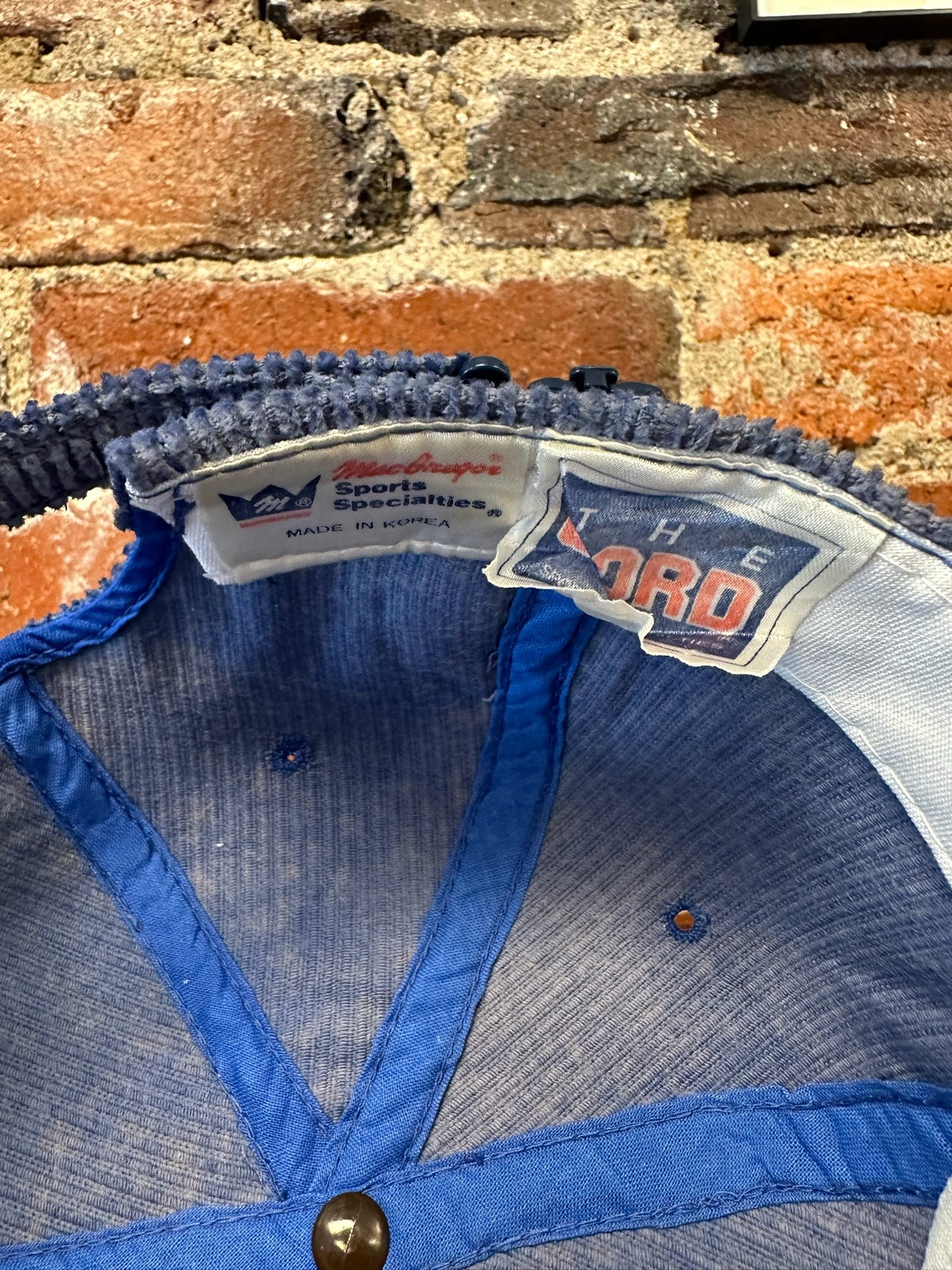 Vintage Denver Broncos Double Line Script Corduroy Hat