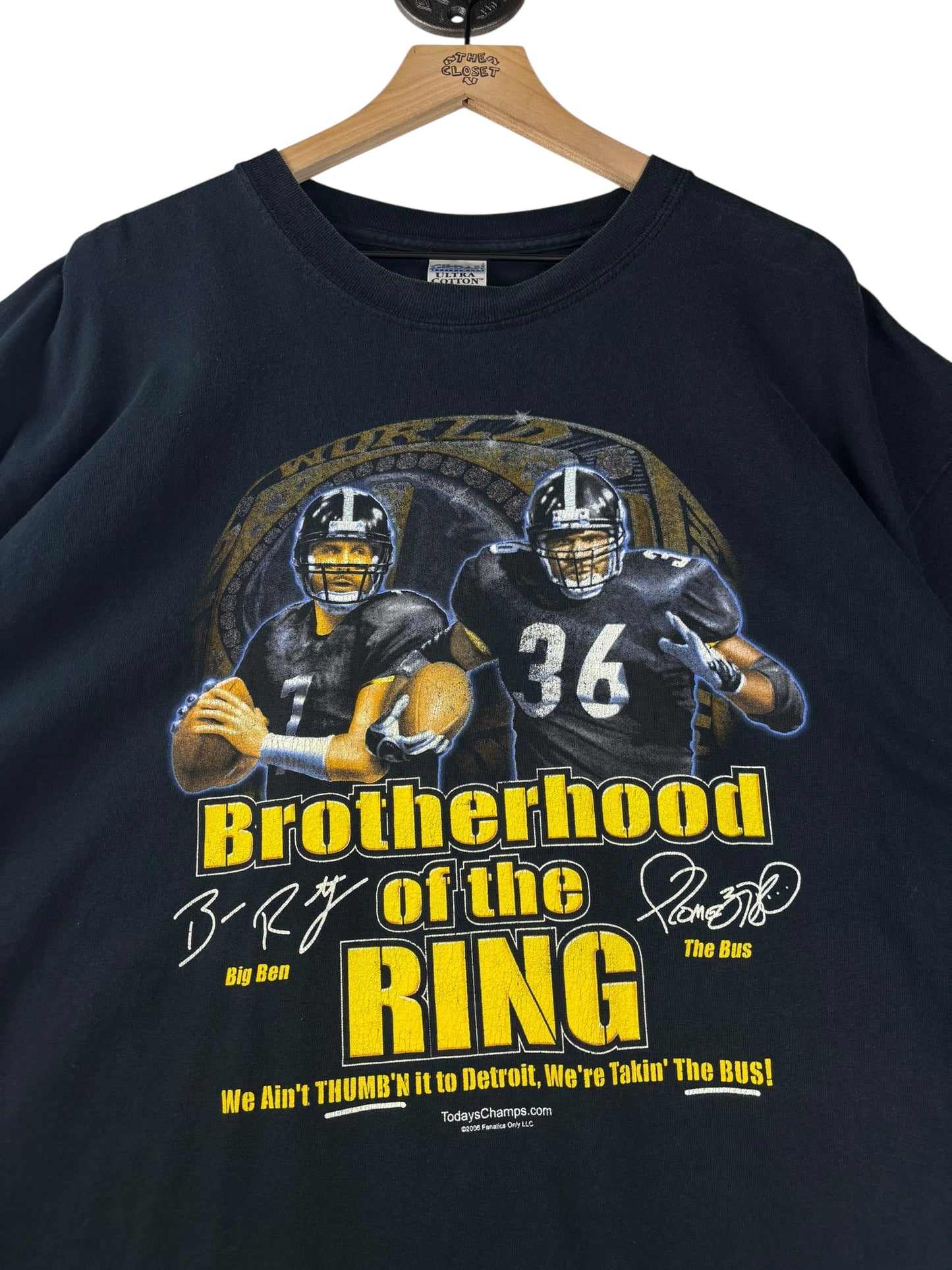 (XXL) 2006 Steelers Brotherhood of the Ring Tee