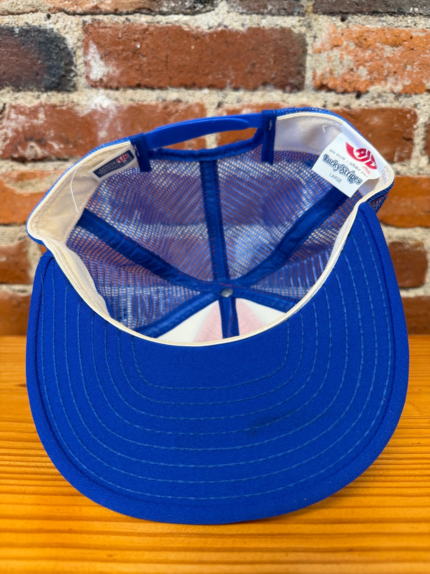 Vintage Giants NFC Champs AJD Lucky Stripes Trucker Hat - NEW