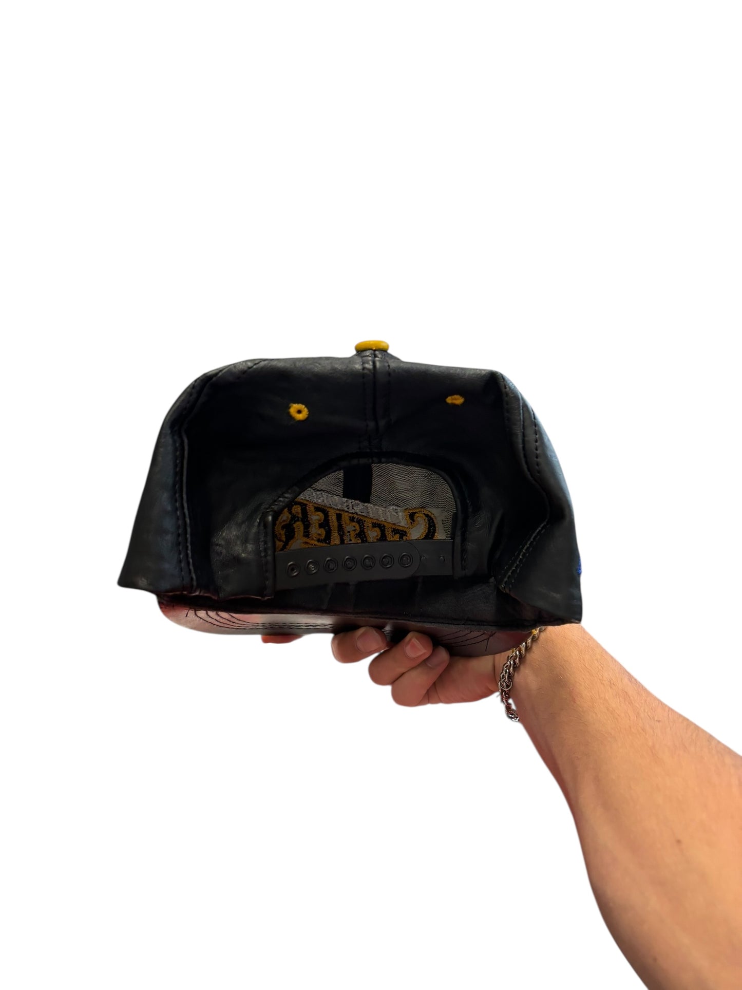 Vintage Steelers Leather Snapback