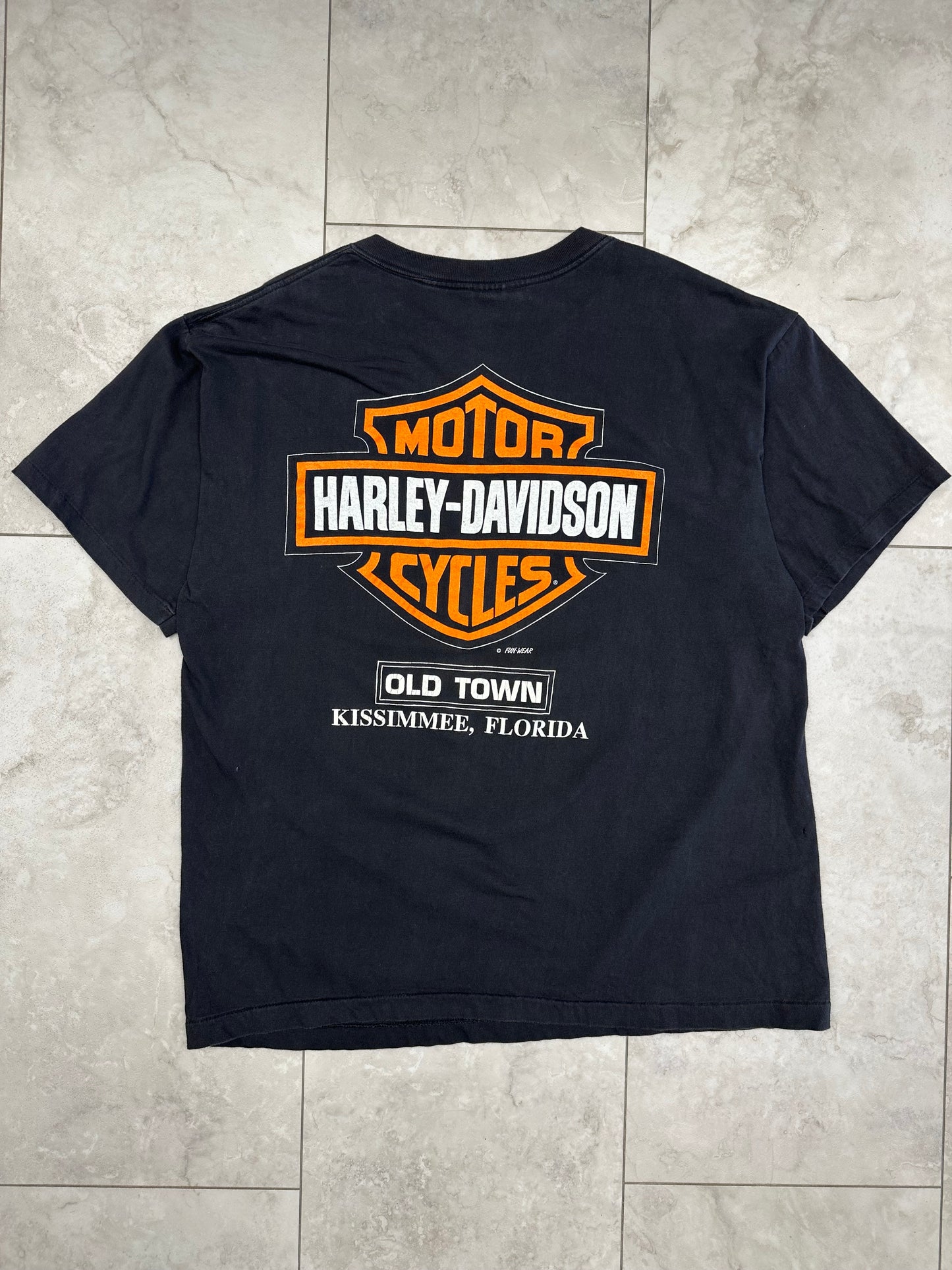 (XL) Vintage Harley City Heat Tee