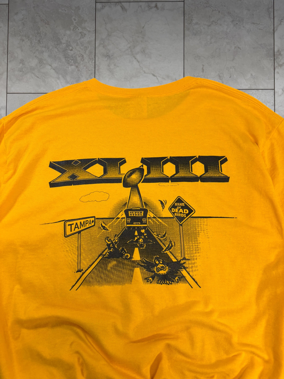 (L) Vintage Y2K Steelers BYE BYE BIRDIES.. Graphic Tee