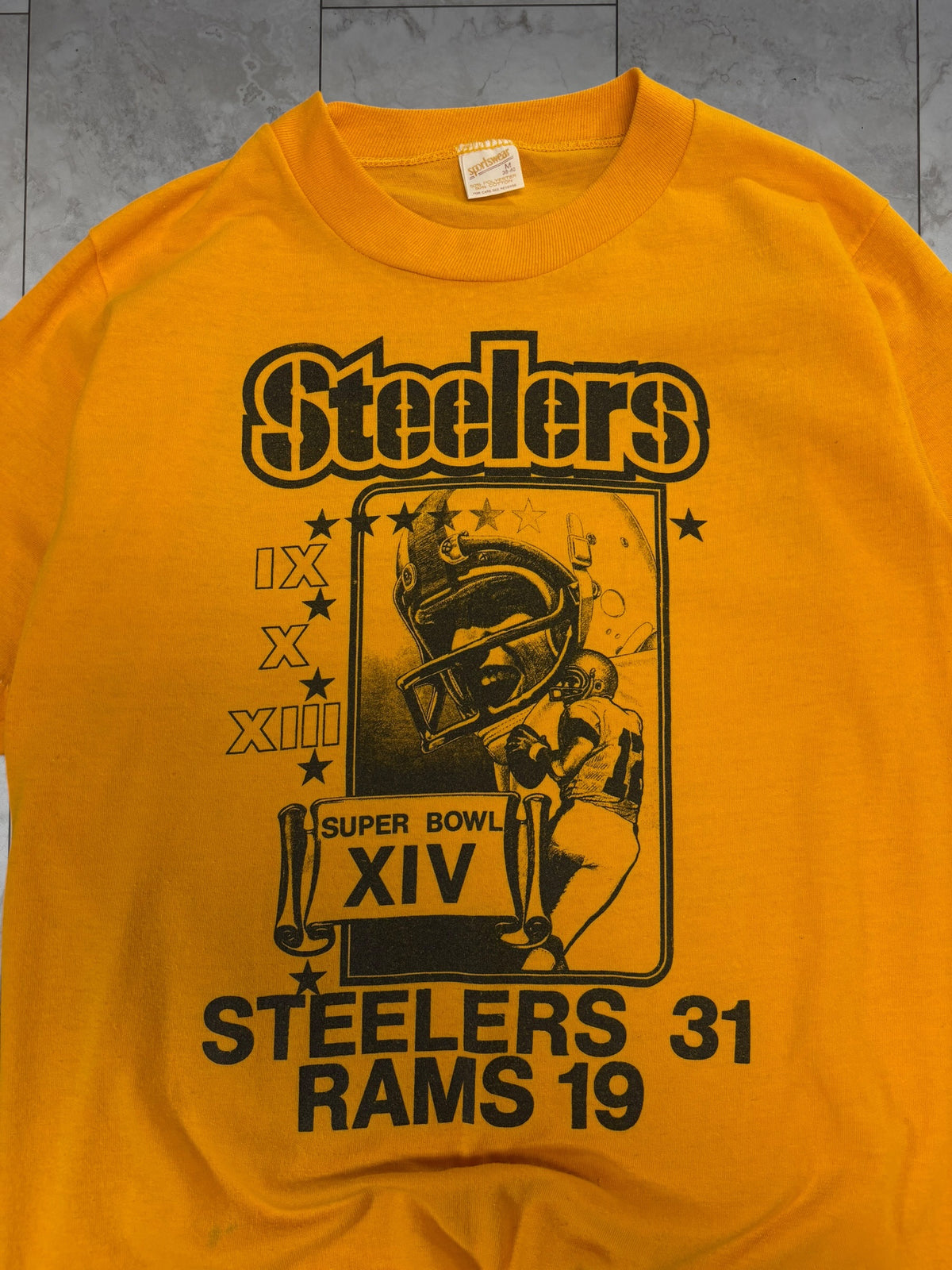 (S) 1980 Steelers SB XIV Player Graphic Tee
