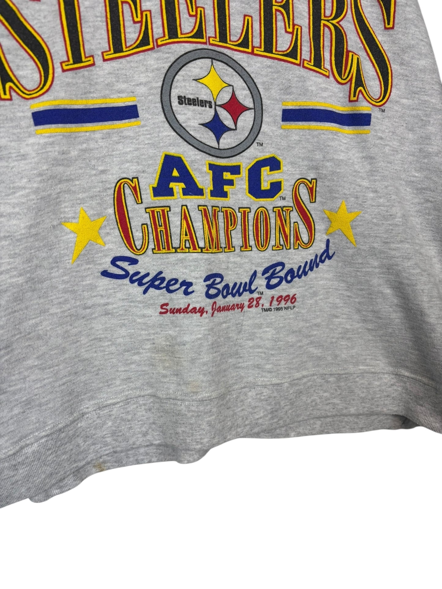 (L) 1996 Steelers AFC Champs Graphic Crewneck
