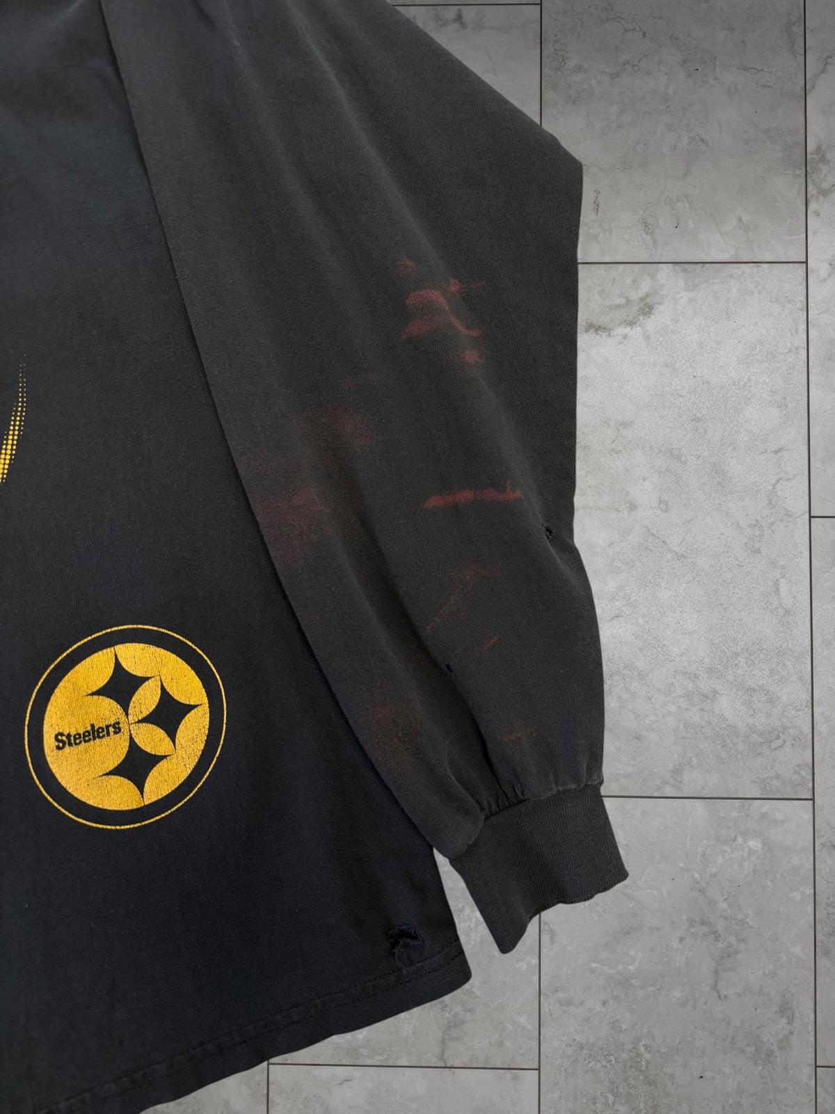 (XL/XXL) Vintage Y2K Steelers Reebok Big Logo Long Sleeve Shirt