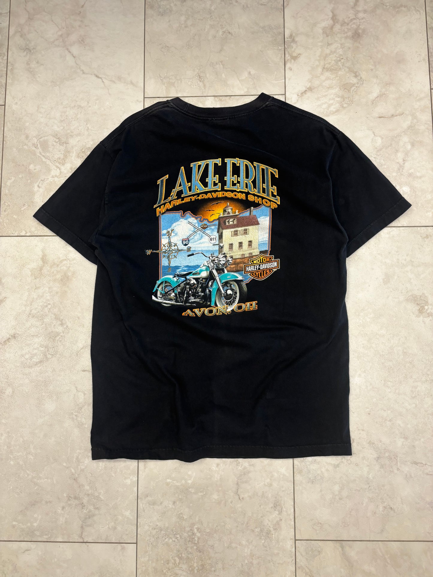 (L) 2005 Harley Lake Erie Tee