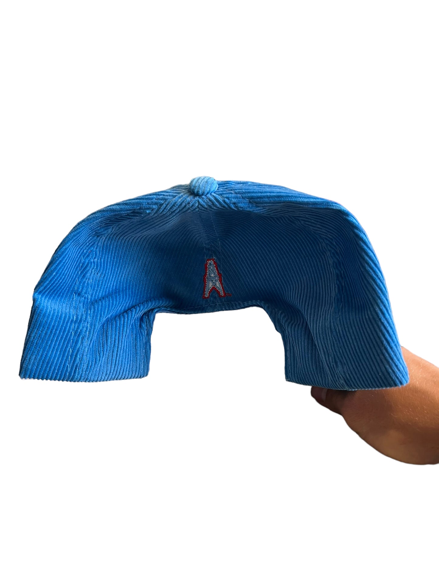 Vintage Houston Oilers Script Corduroy SnapBack Hat Brand New