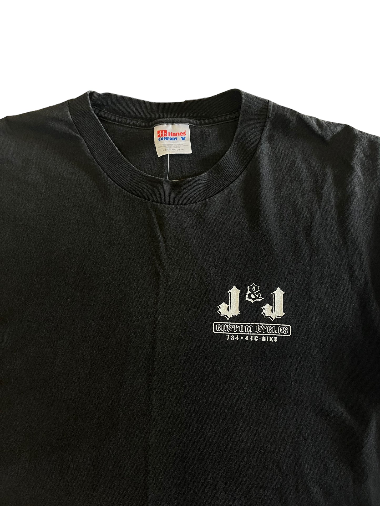 (L) Vintage Bike Shop Double Sided Tee