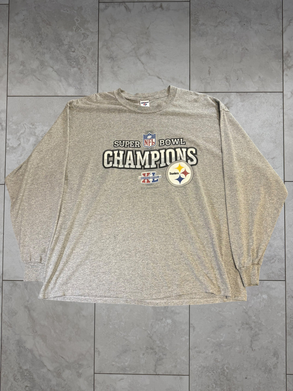 (XXL) 2006 Steelers SB XL Champions Long-Sleeve Shirt