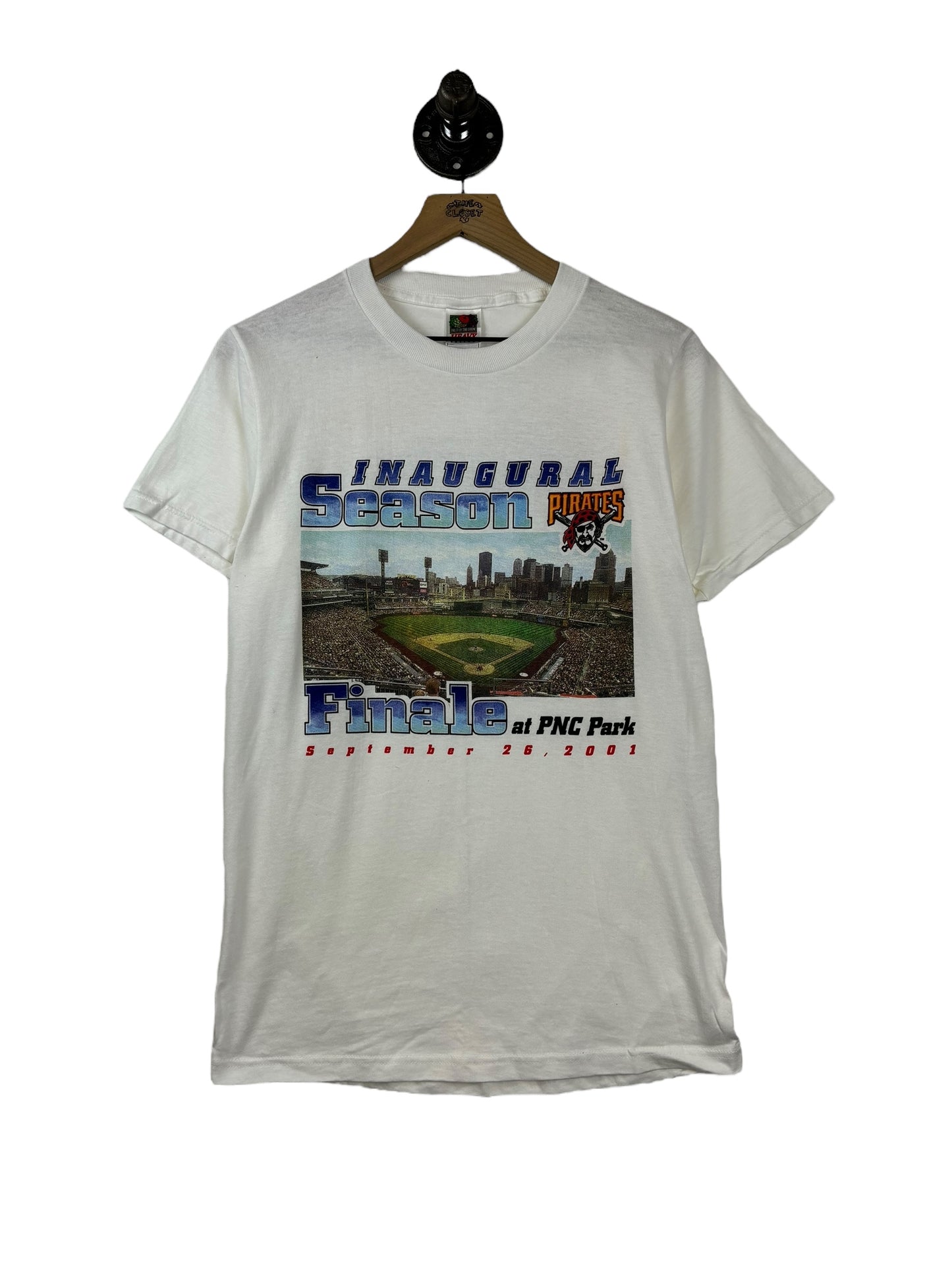 (S) 2001 Pirates Innagural Season at PNC Park Double Sided Tee