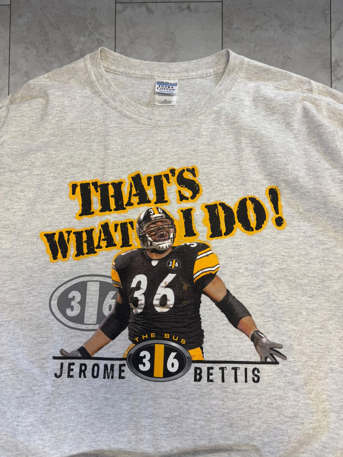 (XL) Vintage Y2K Steelers Jerome Bettis Graphic Tee