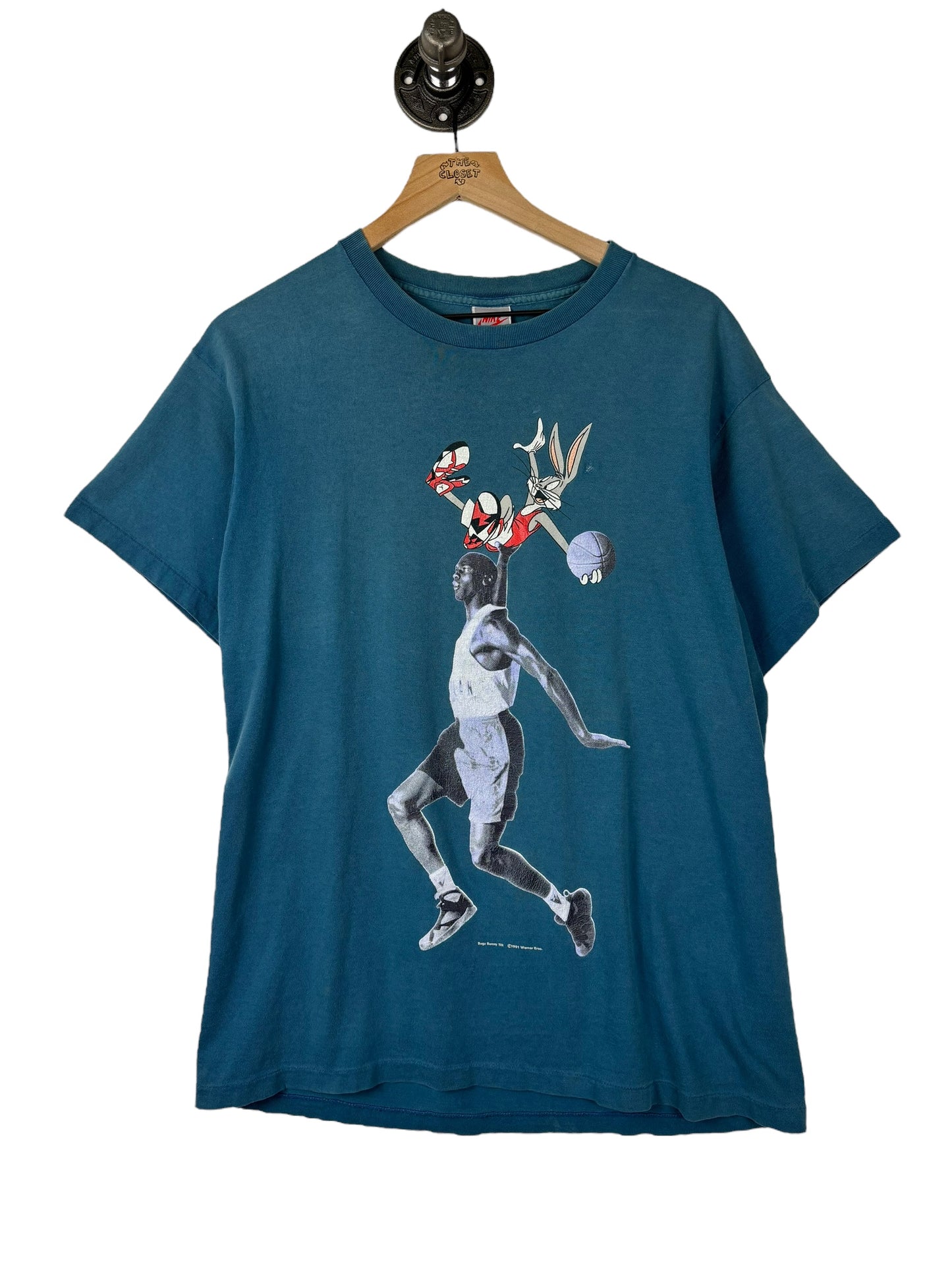 (S/M) 1991 Nike Hare Jordan Double Sided Tee