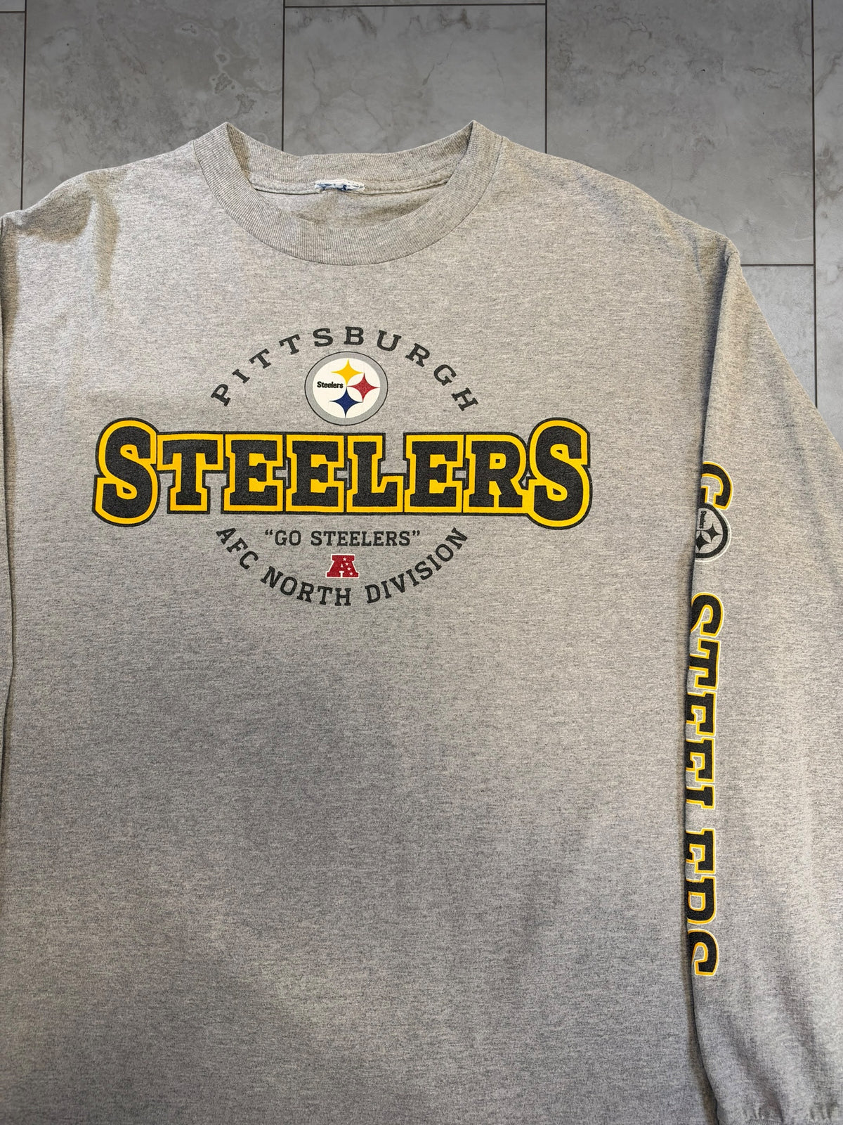 (XL) Vintage Y2K Steelers AFC North L/S Shirt