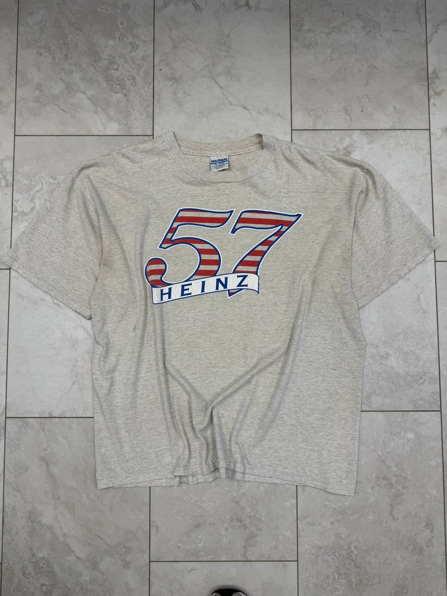 (XXL) Vintage 90's Heinz 57 Stripe Graphic Tee