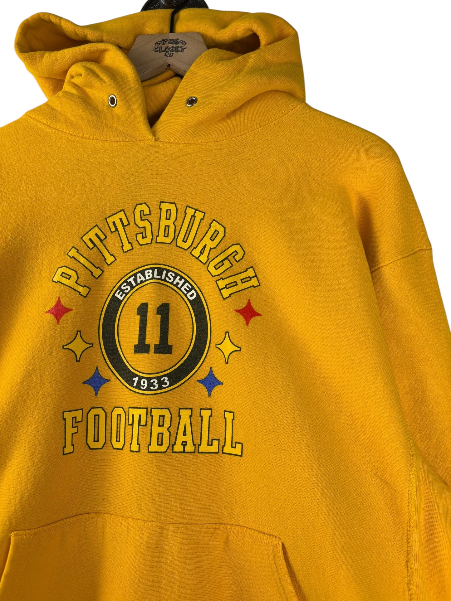 (M/L) Vintage Y2K Steelers Football Hoodie