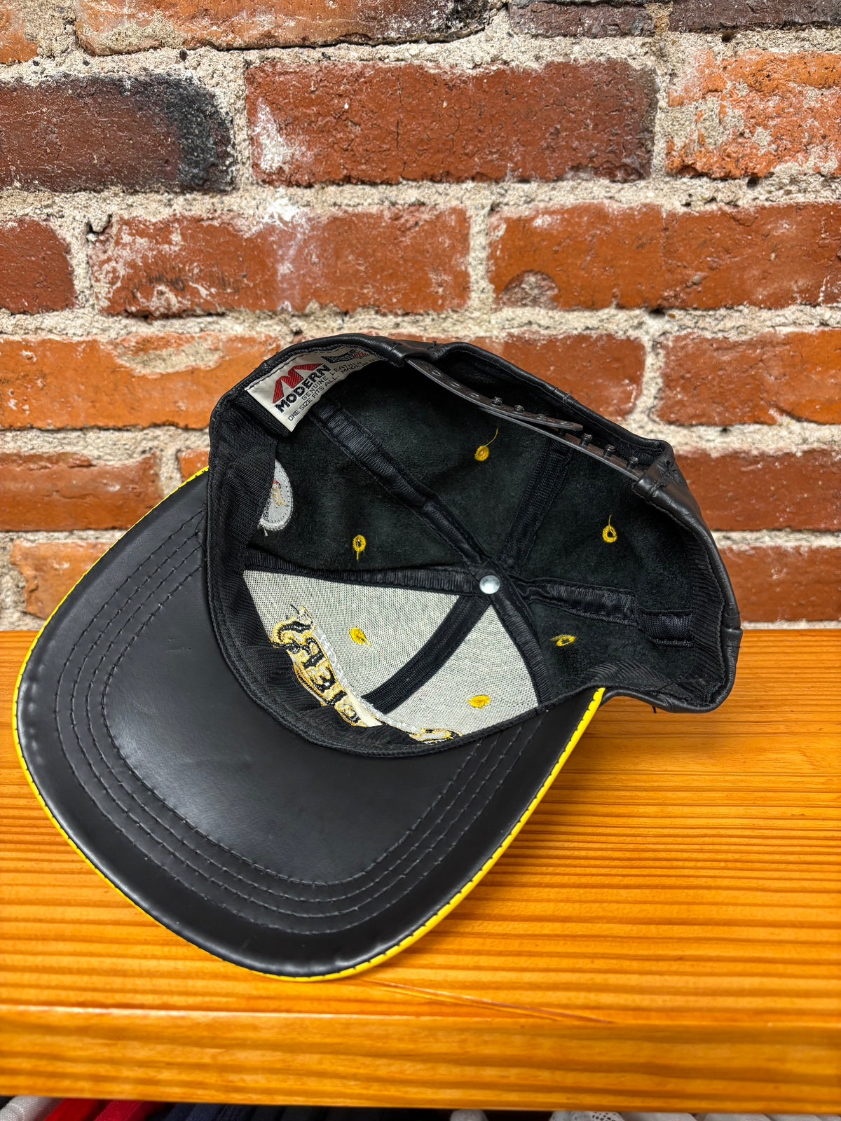 Vintage Steelers Leather Hat