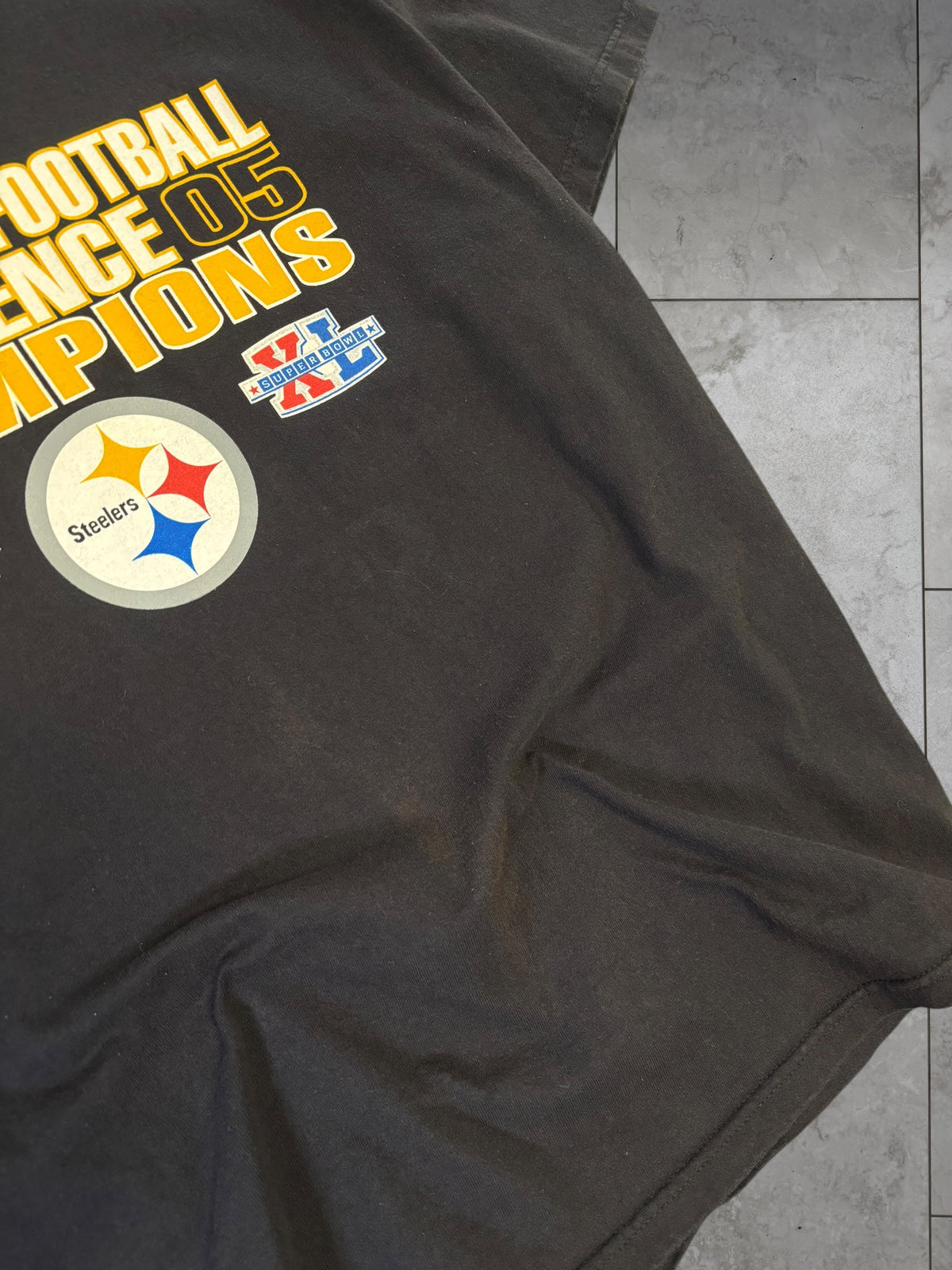 (M) 2005 Steelers AFC Conference Champs Tee