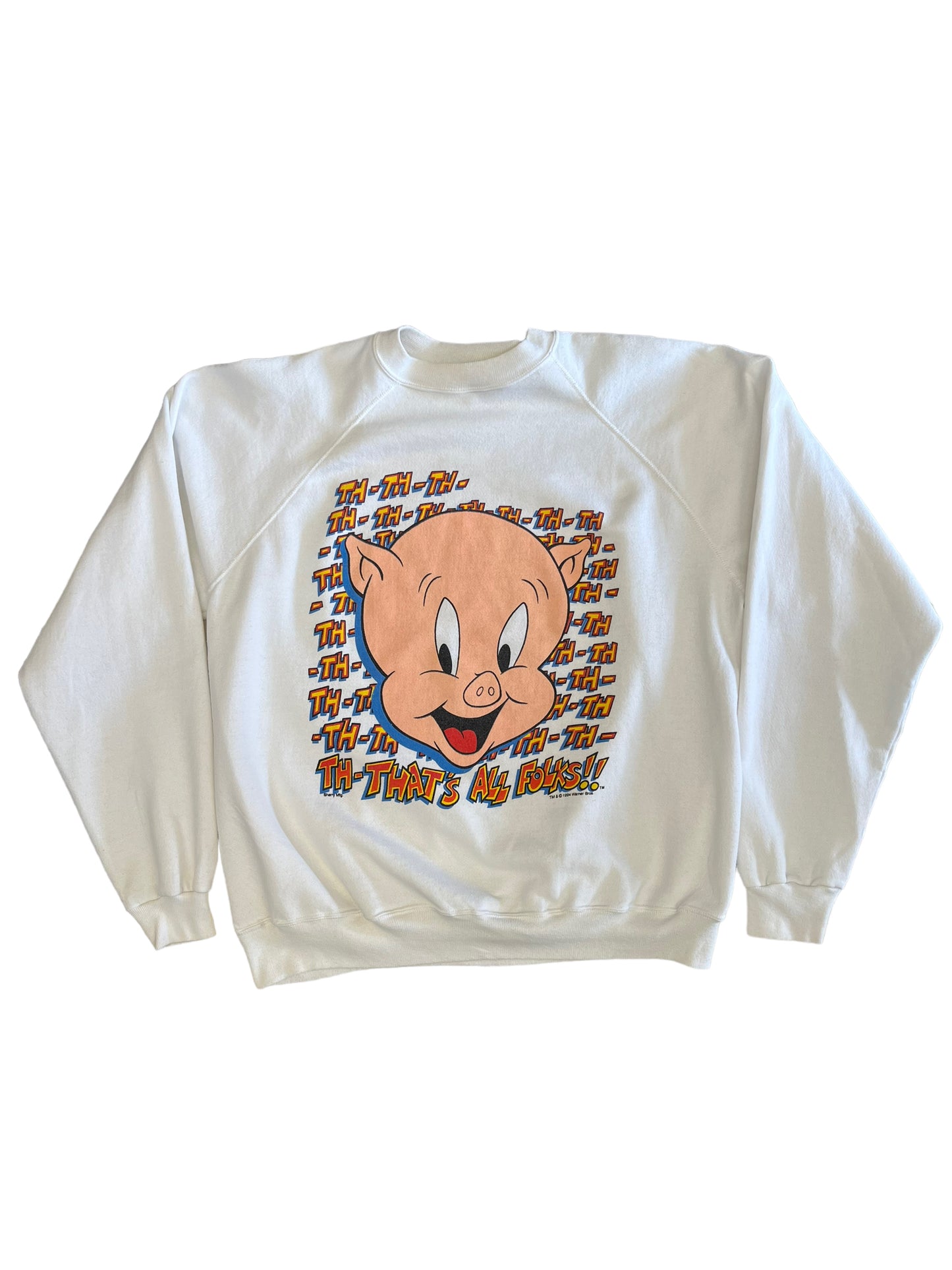 (L/XL) 1994 Looney Tunes That’s All Folks! Crewneck