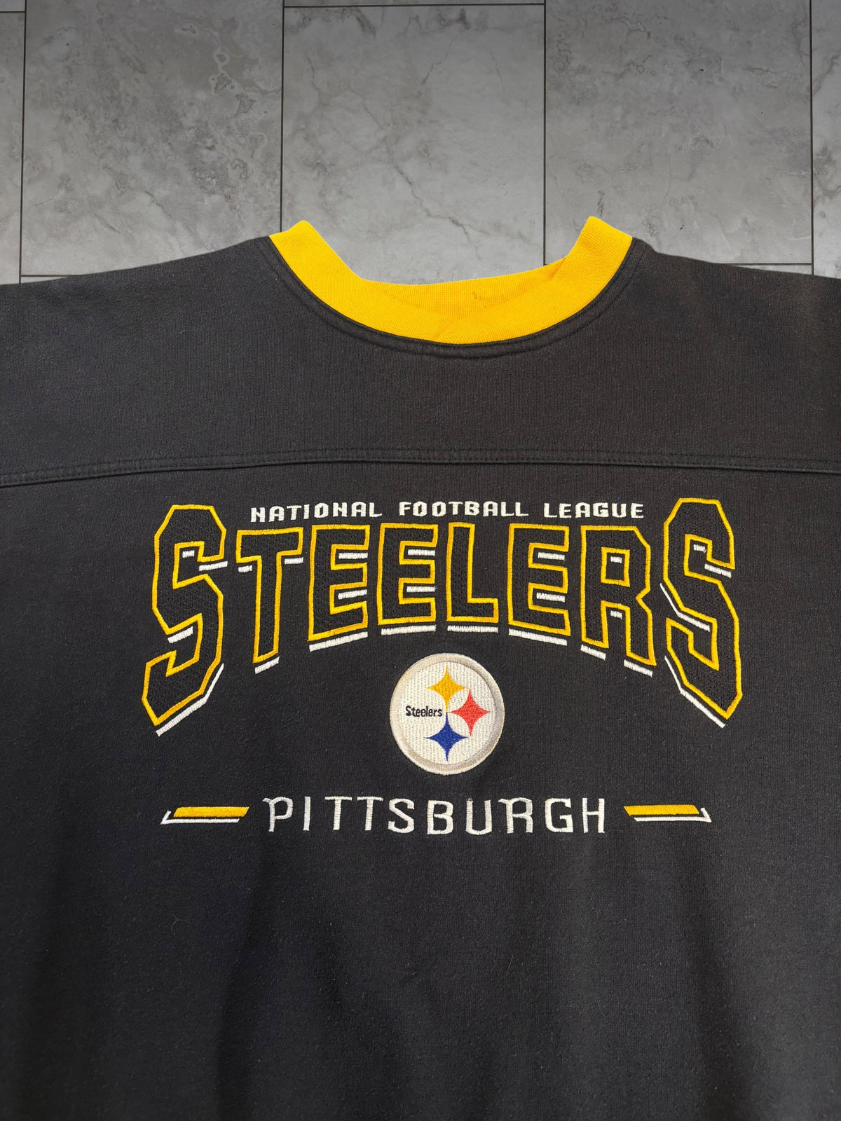 (L) Vintage 90s Steelers Lee Embroidered Crewneck