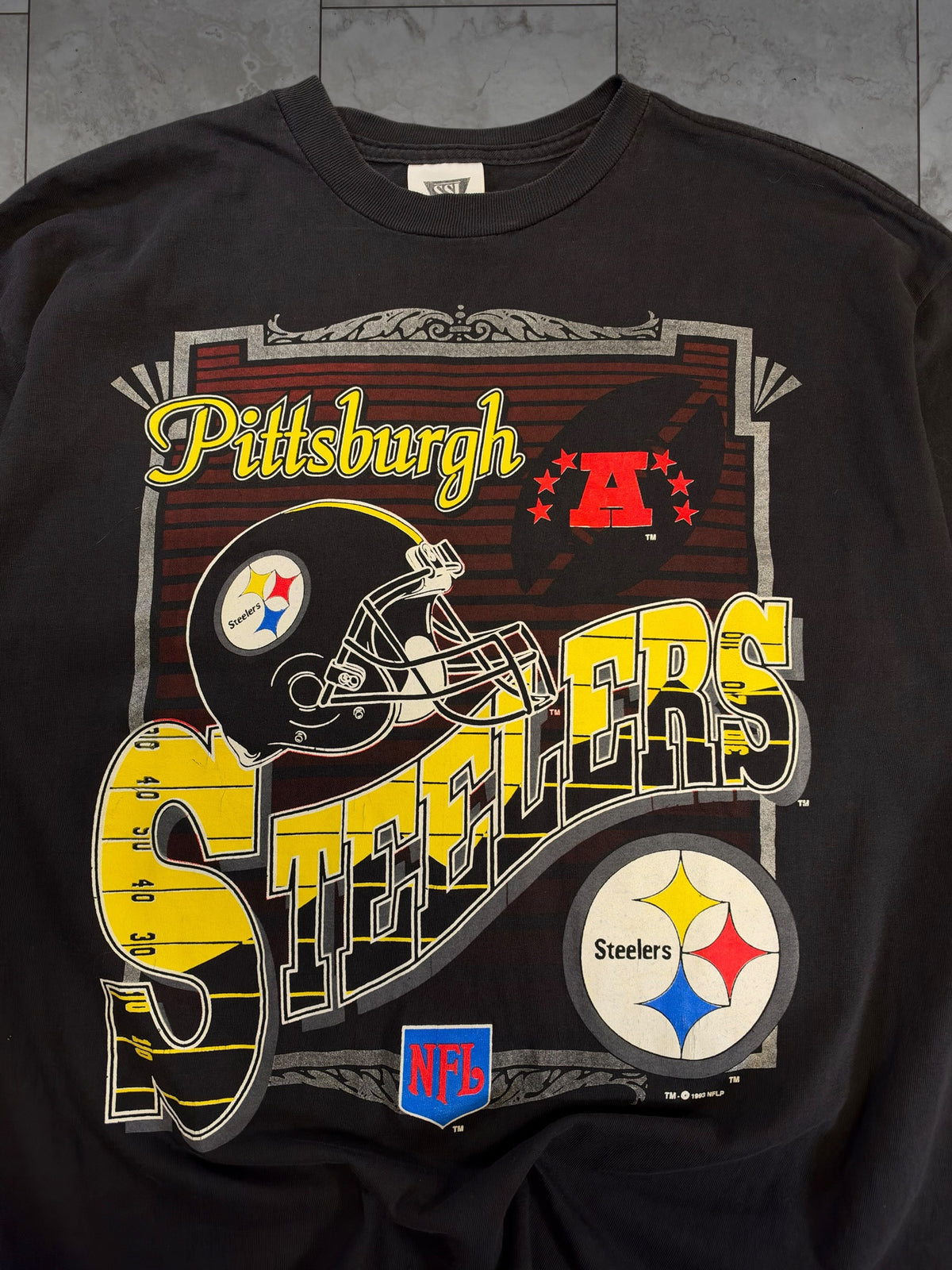 (L/XL) 1993 Steelers NFLP Graphic Tee