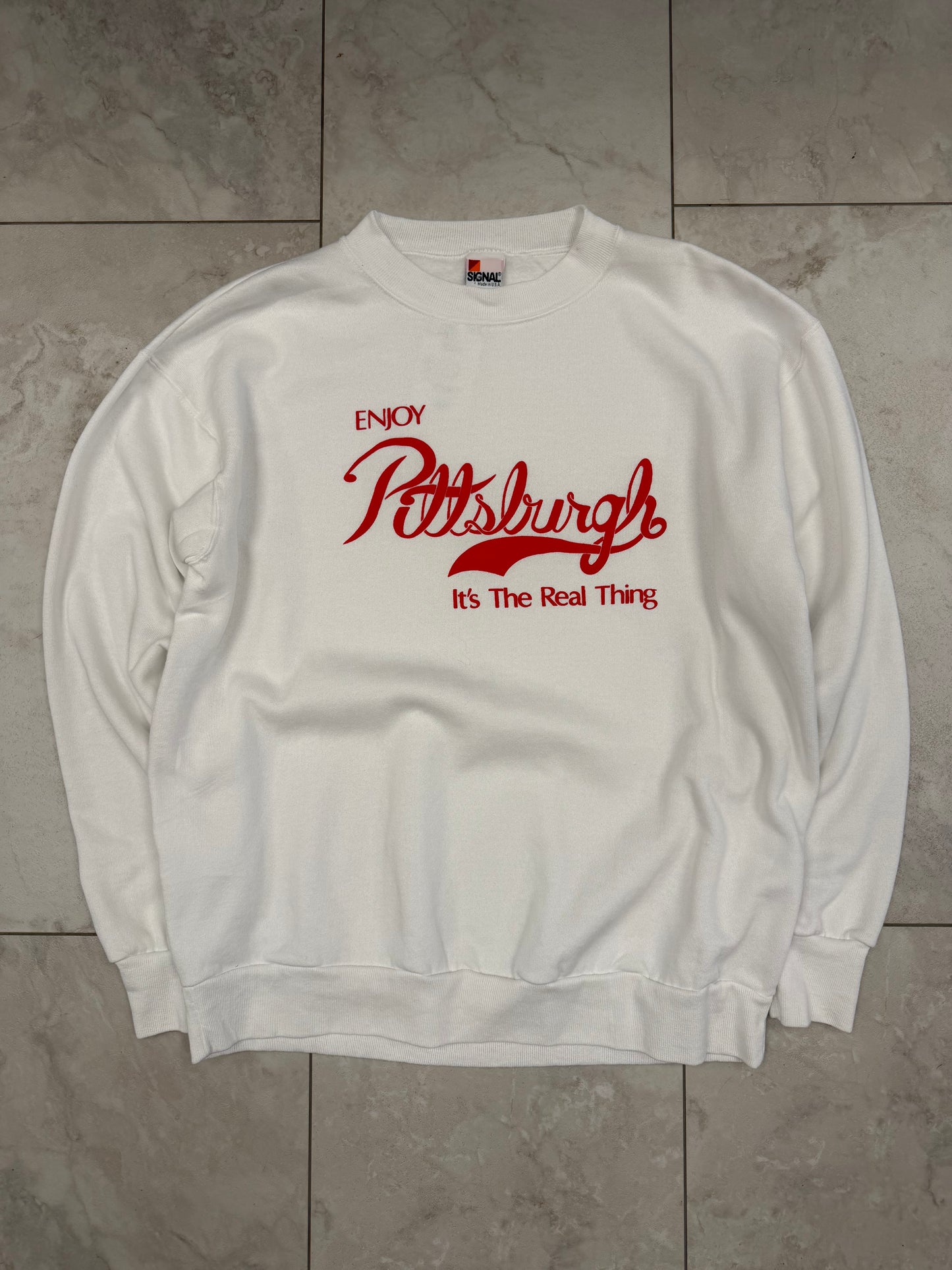 (L/XL) Vintage 90's "Enjoy Pittsburgh" Graphic Crewneck 2
