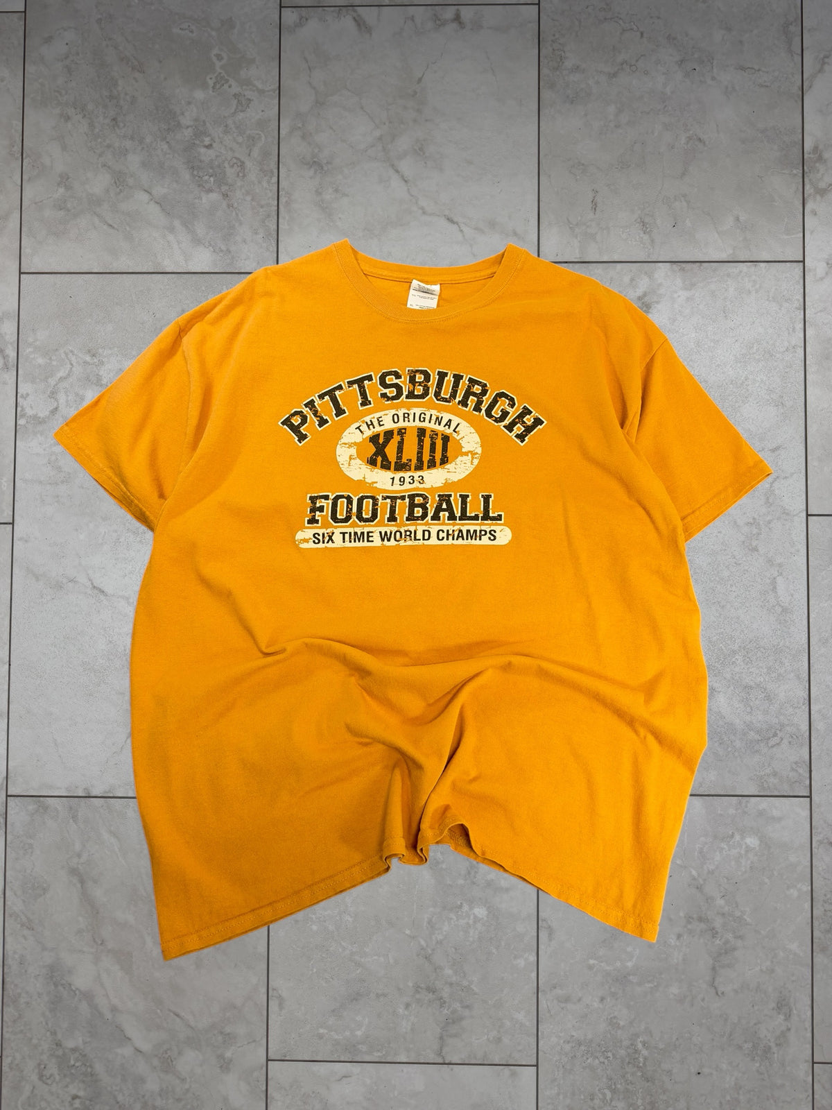 (XL) Vintage Y2K Steelers Six Time World Champs Tee
