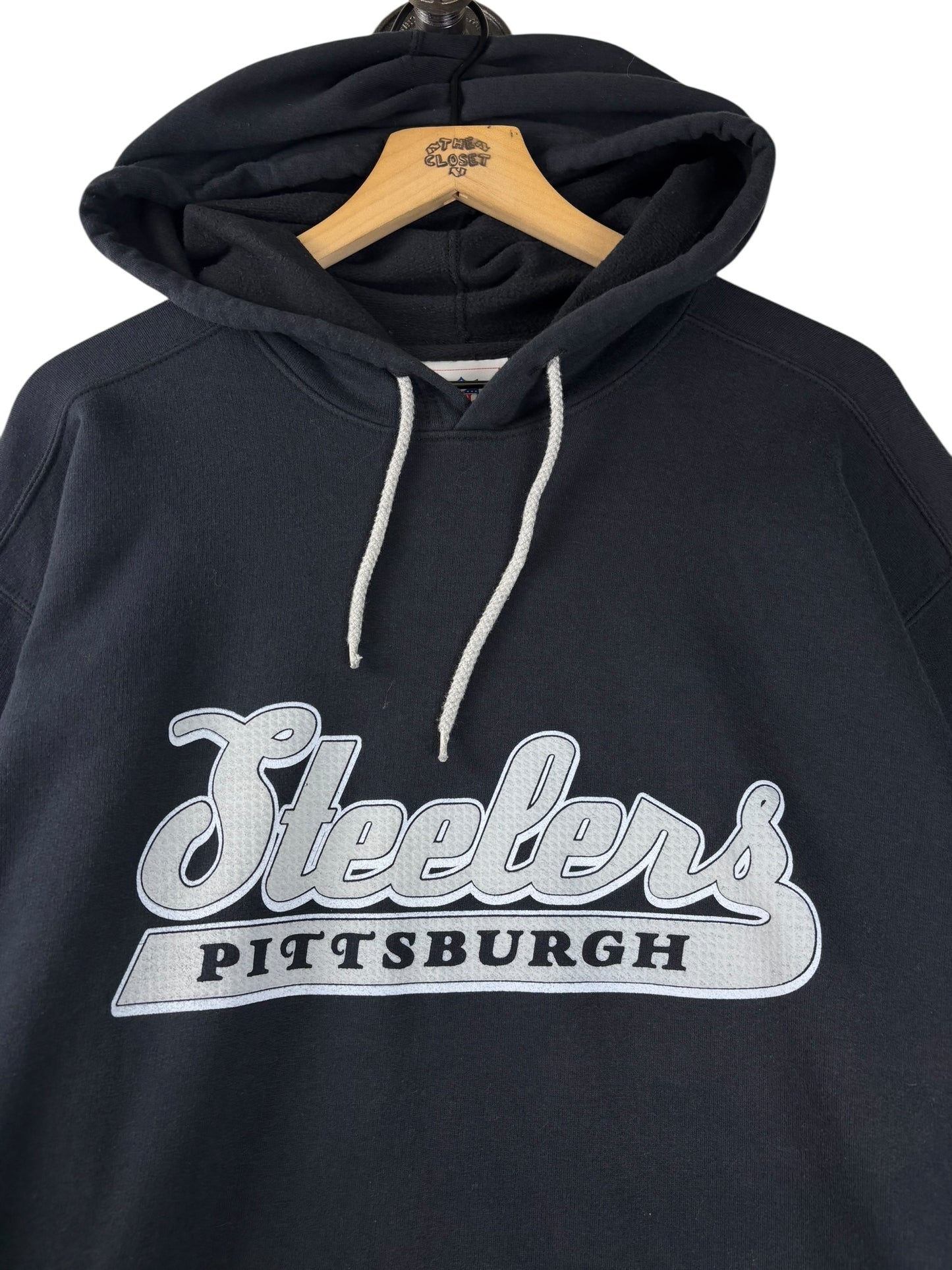 (L) Vintage Y2K Steelers Hoodie