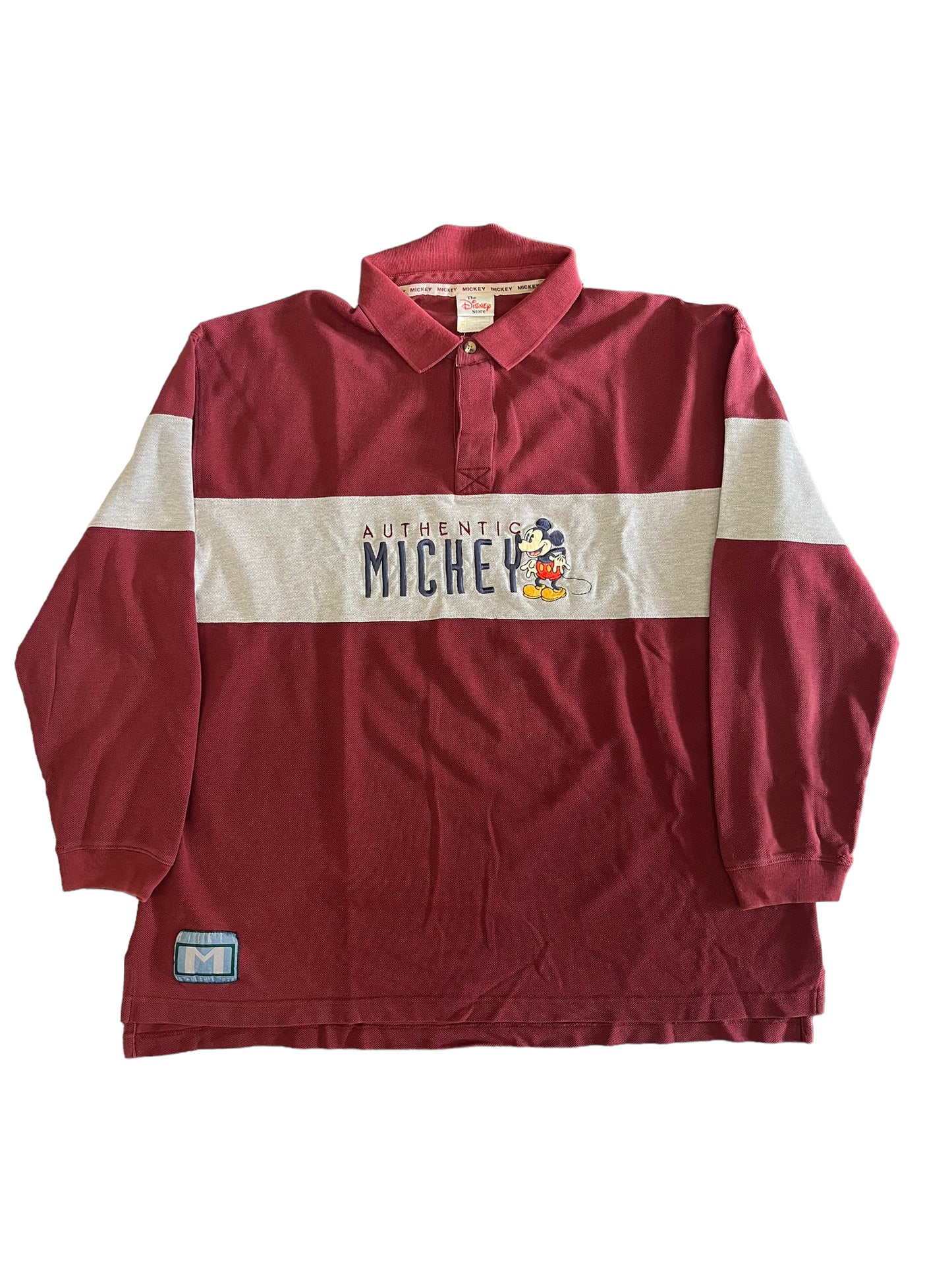 (XXL) Vintage Mickey Polo L/S