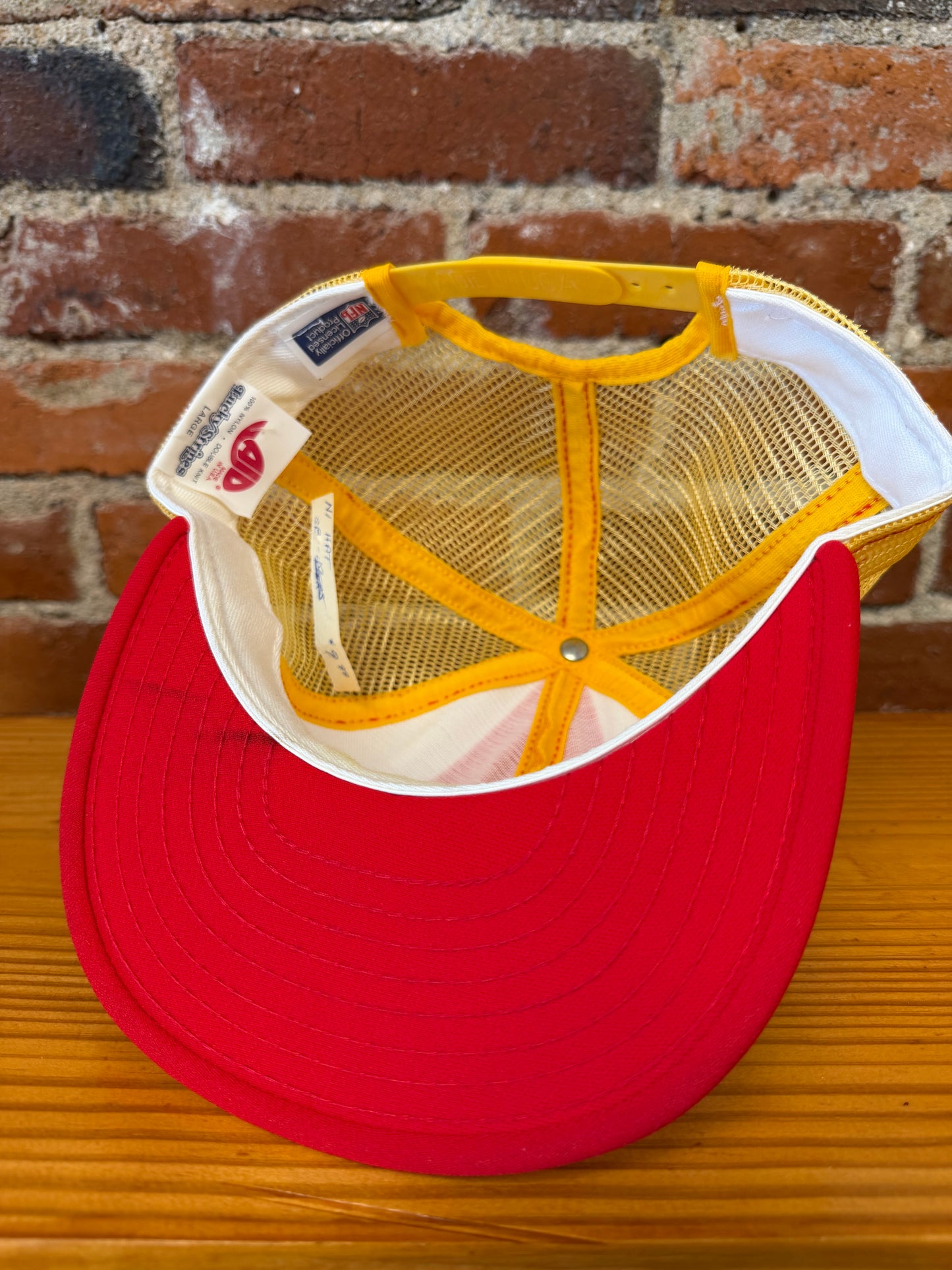 Vintage Super Bowl XXIII San Francisco AJD Lucky Stripes Trucker Hat - NEW