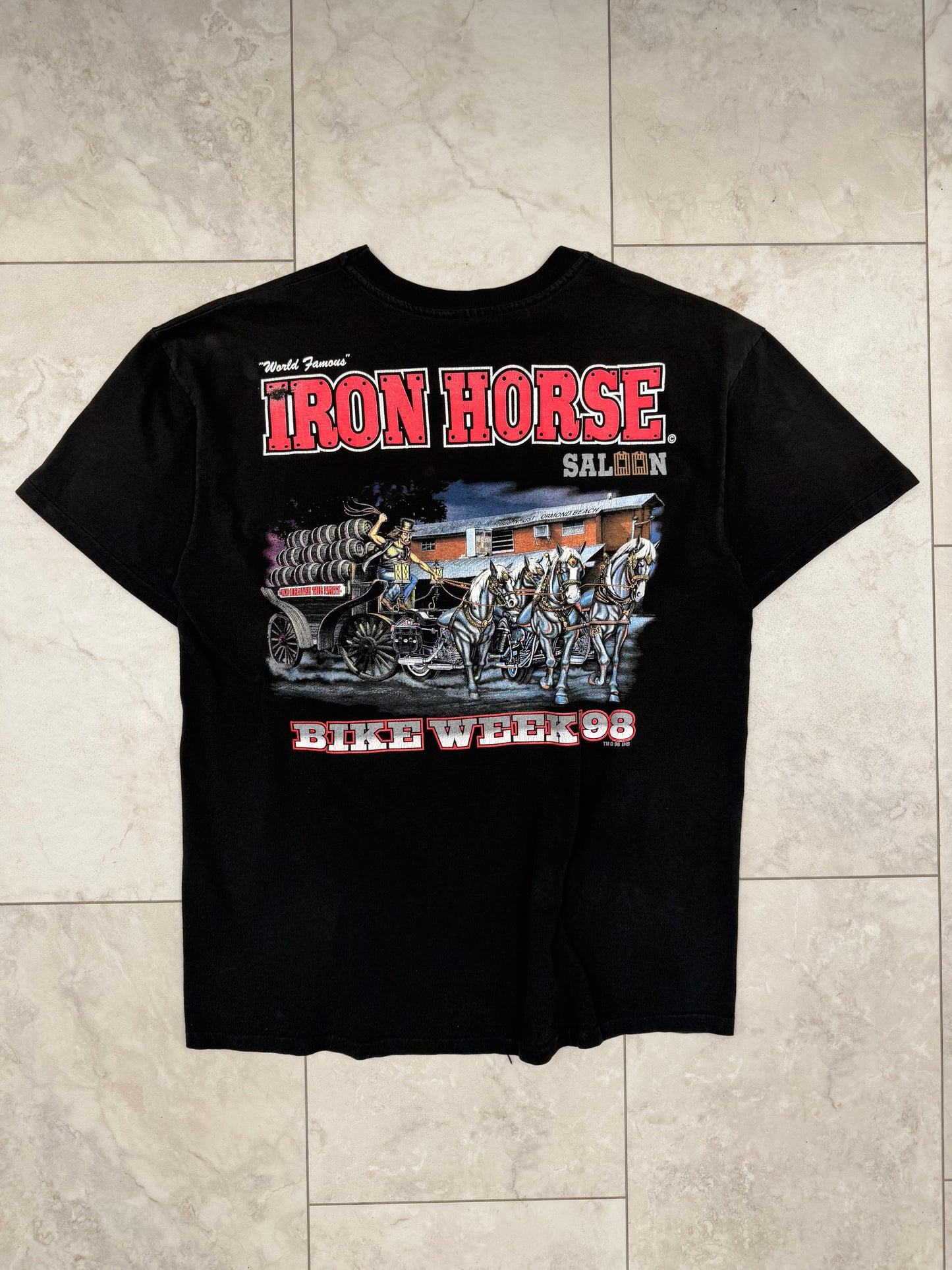 (XL) 1998 Iron Horse Saloon Bike Week Graphic Tee