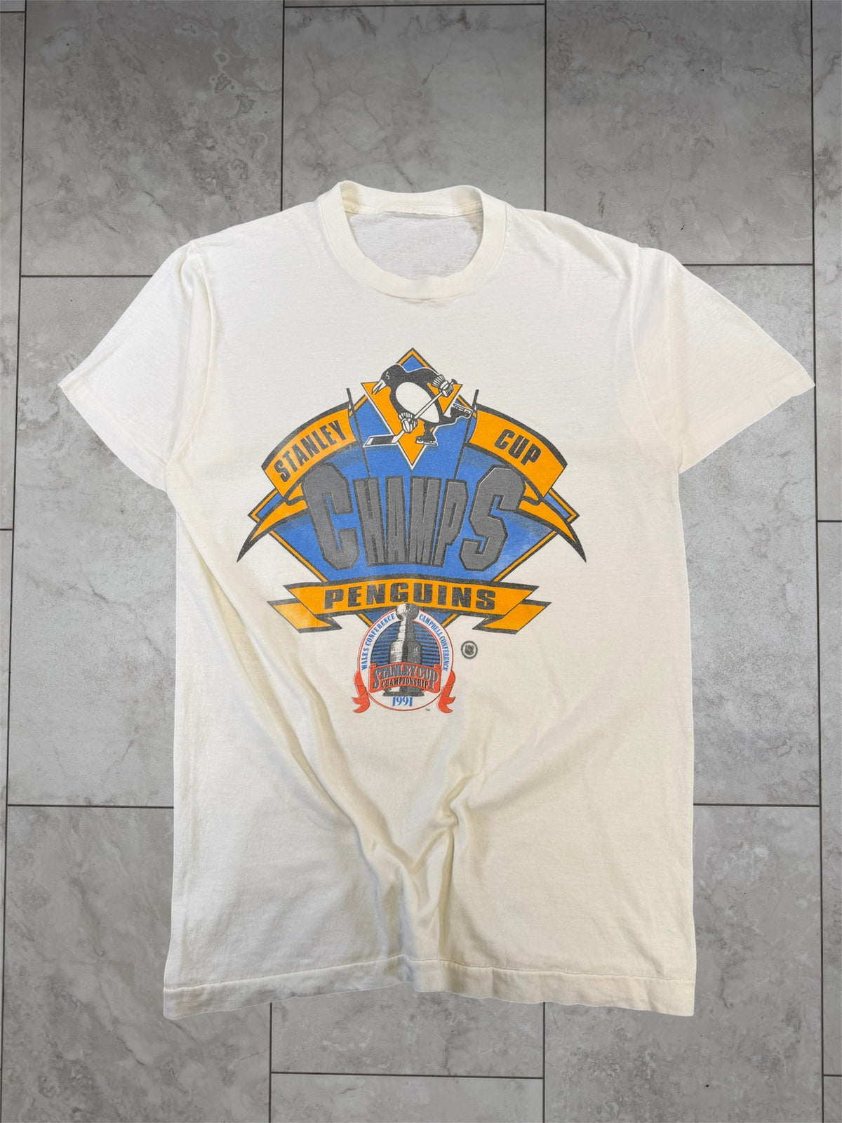 (S) 1991 Penguins Stanley Cup Champs Graphic Tee