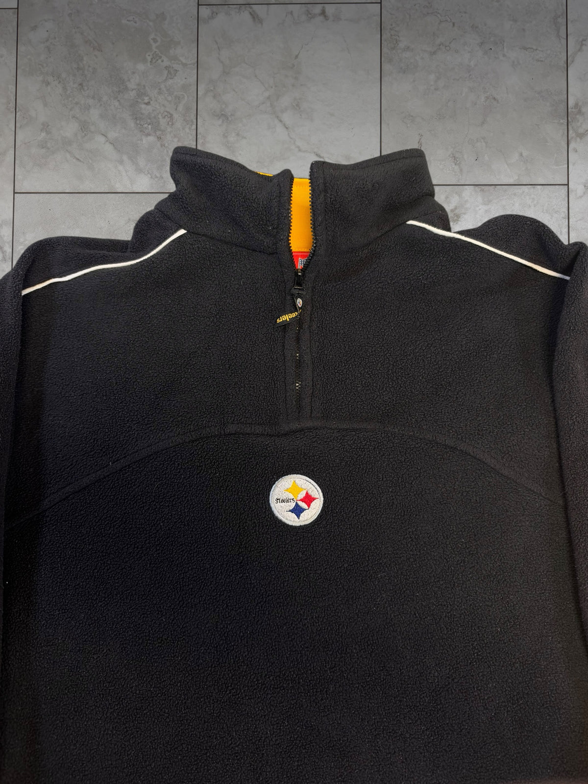 (M) Vintage Y2K Steelers Fleece 1/4 Zip Jacket