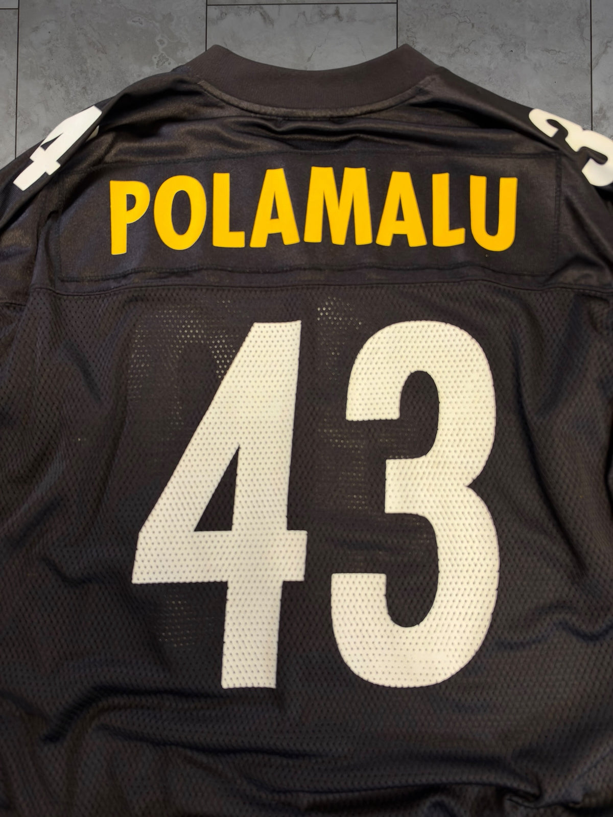 (XL) Vintage Y2K Steelers Troy Polamalu #43 Jersey