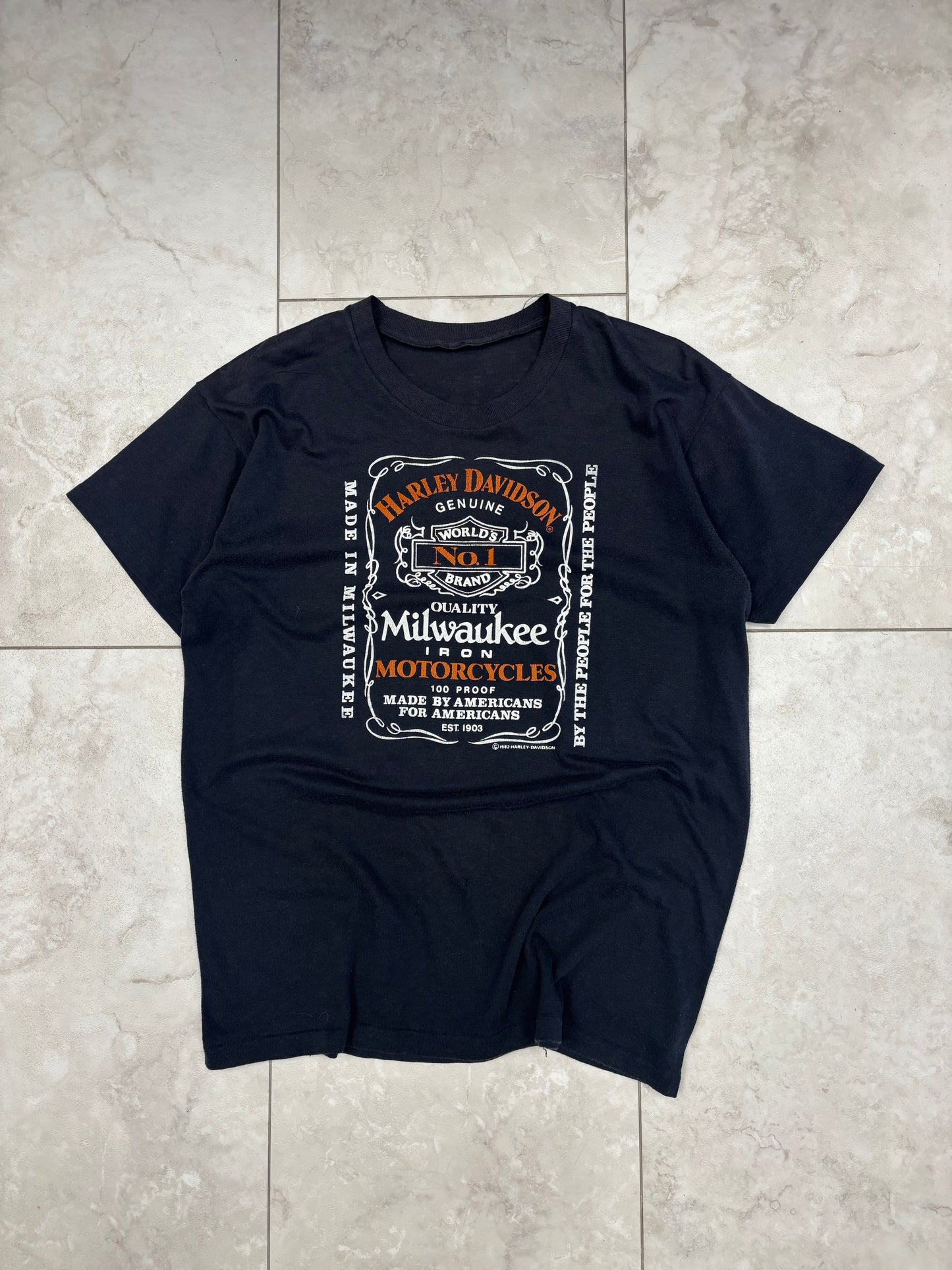 (S) 1982 Harley 3D Emblem Jack Daniels Rip
