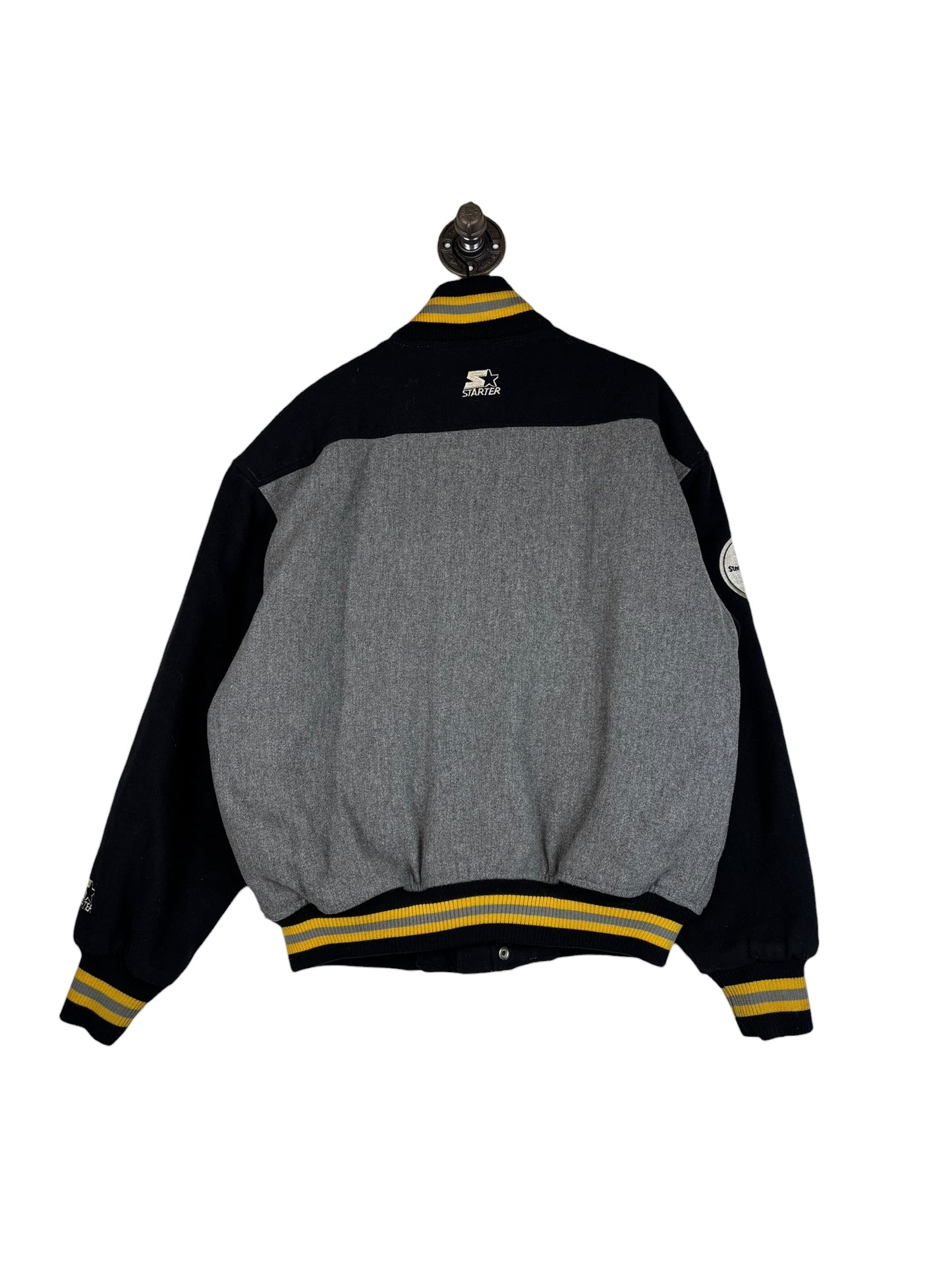 (L) Vintage 80s Steelers Starter Button Up Jacket