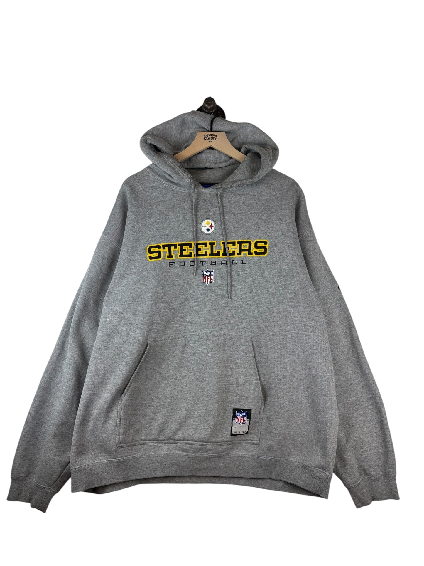 (XL) Vintage Y2K Steelers Football Hoodie