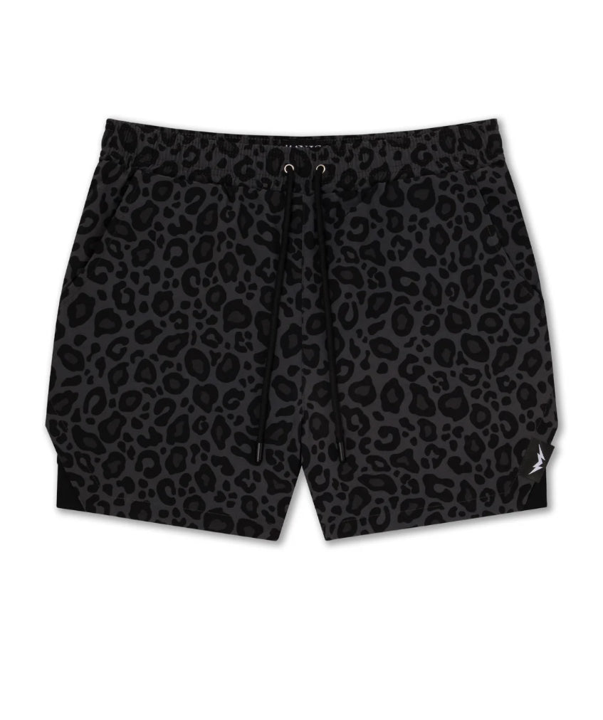 Manic Leopard Performance Shorts (With Liner)