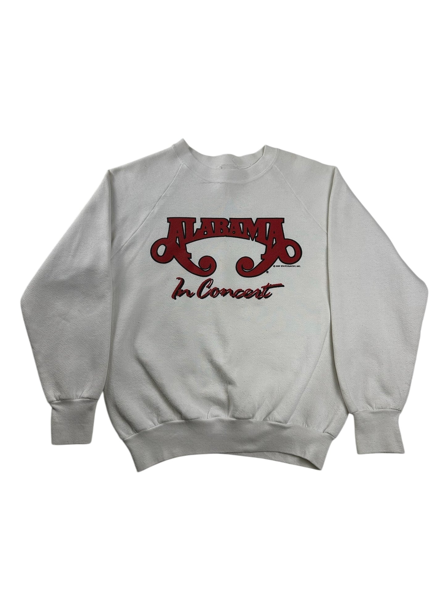 (S) 1989 Alabama In Concert Double-Sided Crewneck
