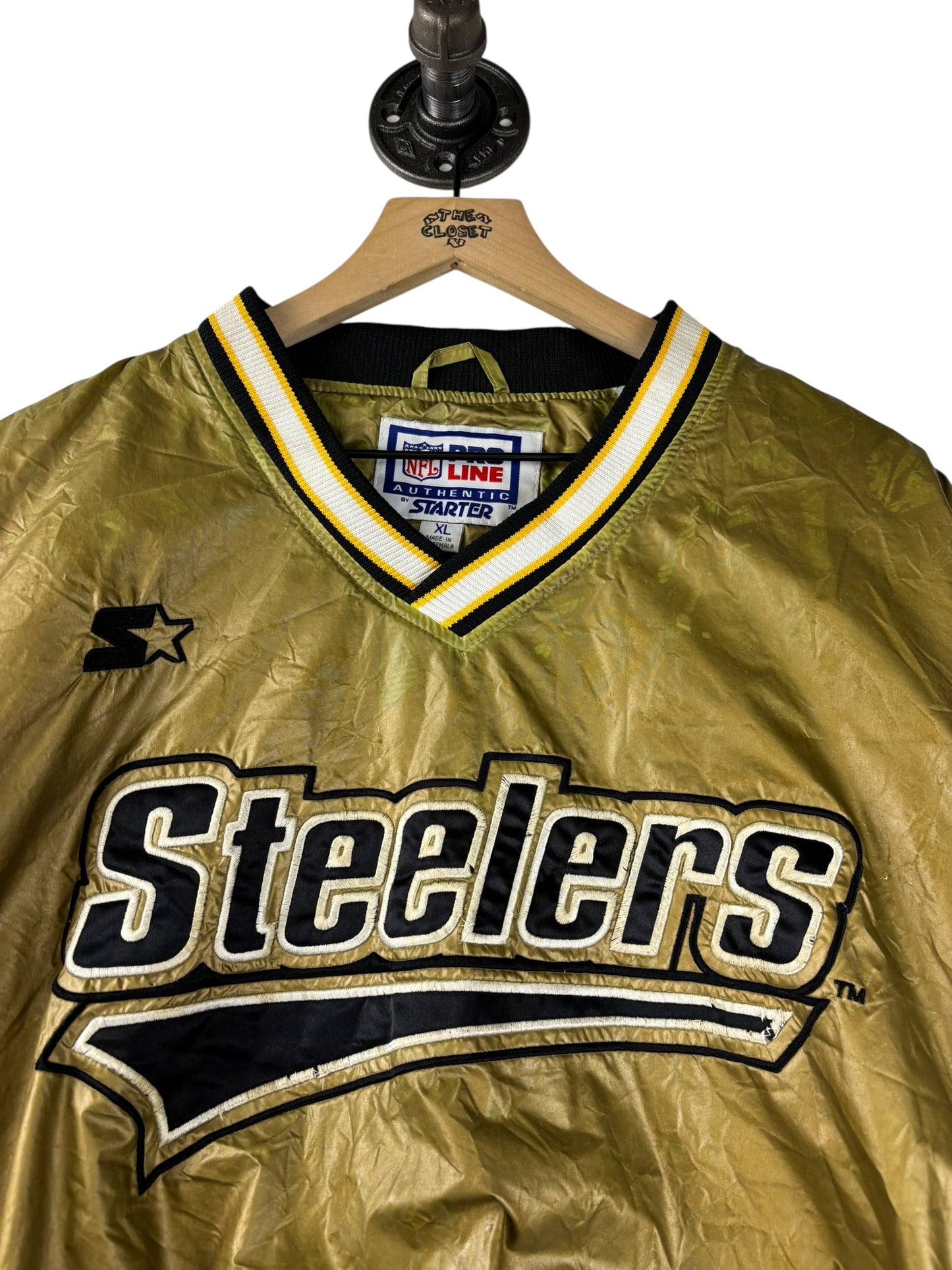 (L/XL) Vintage Steelers Starter Lightweight Jacket