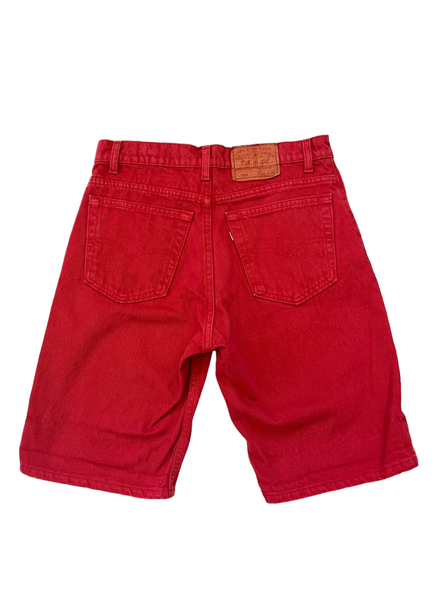 (32W) 1995 Red Jean Shorts