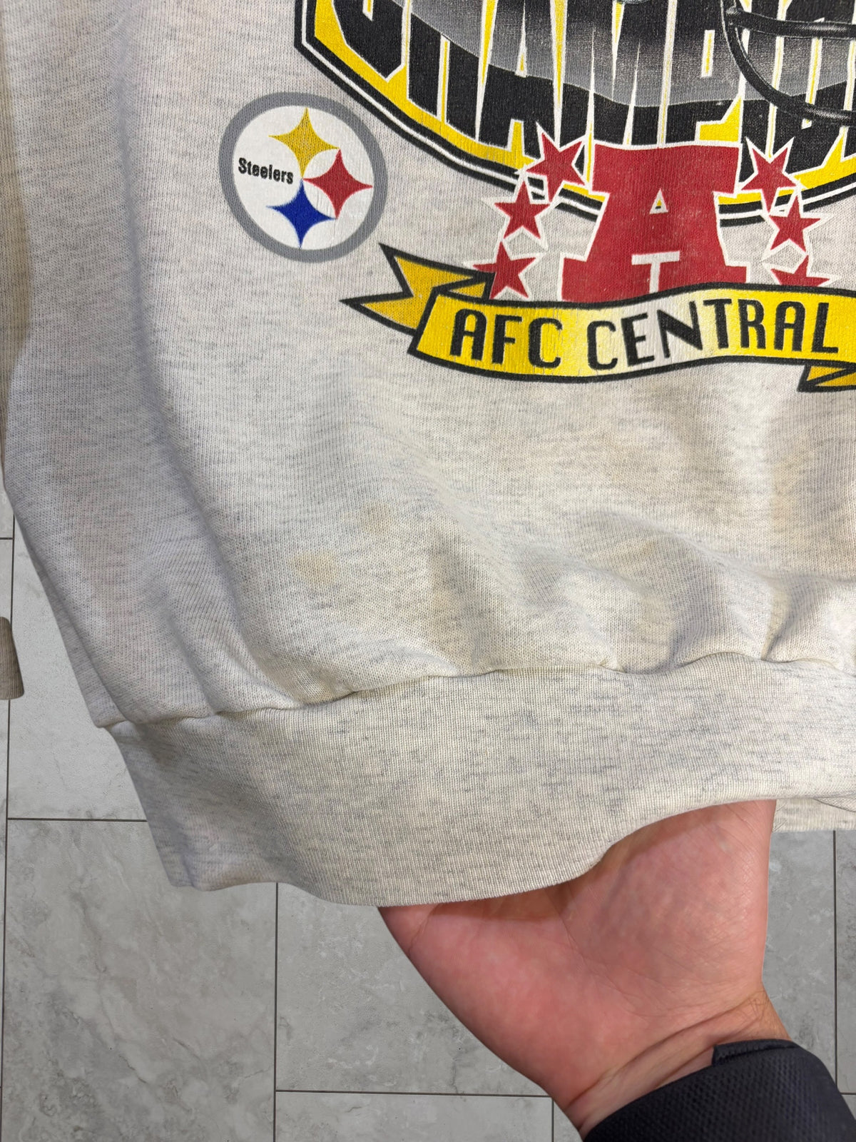 (L/XL) 1997 Steelers AFC Champs Crewneck