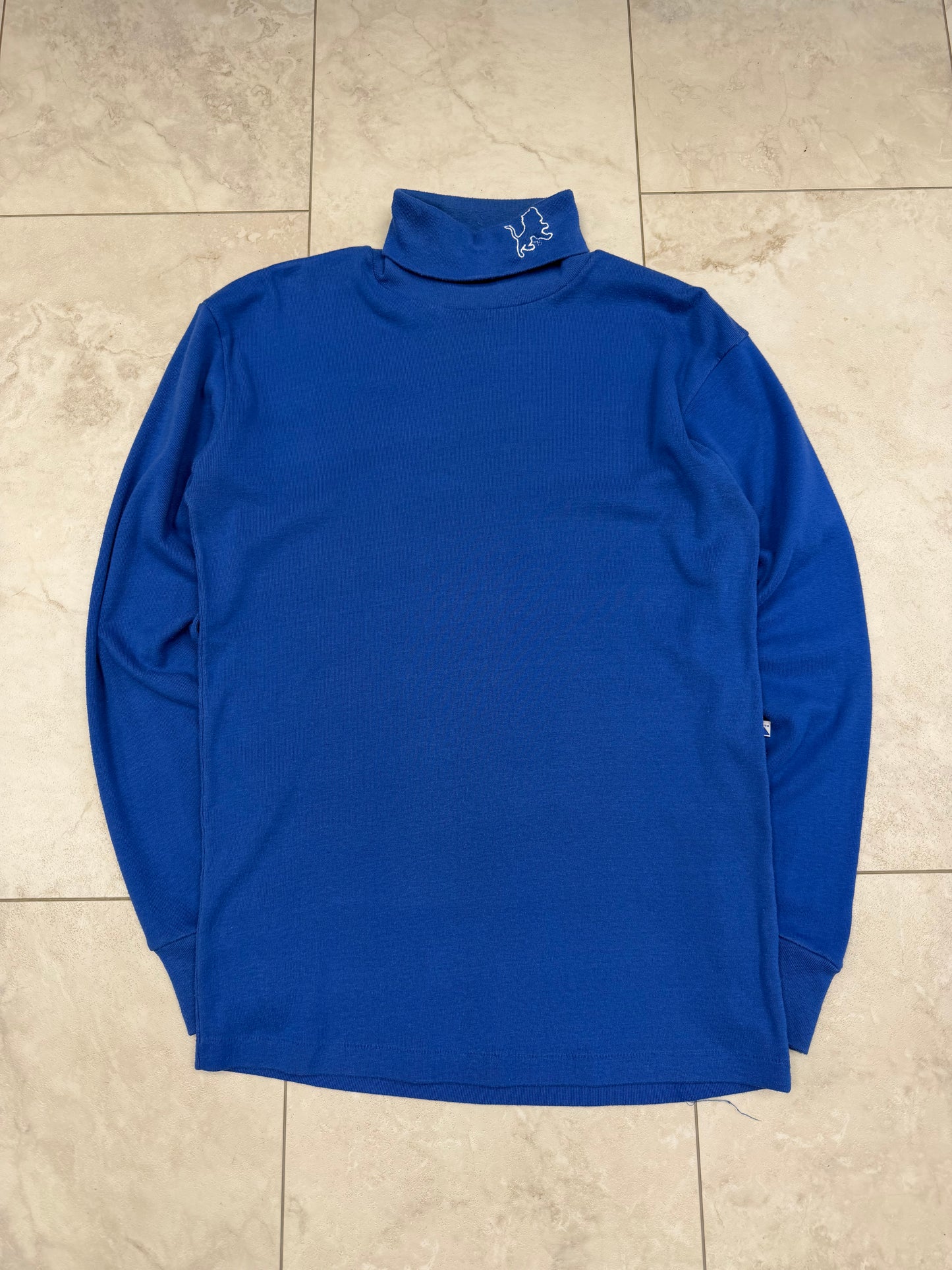 (L) Vintage 90’s Detroit Lions Embroidered Turtleneck Long-sleeved Shirt